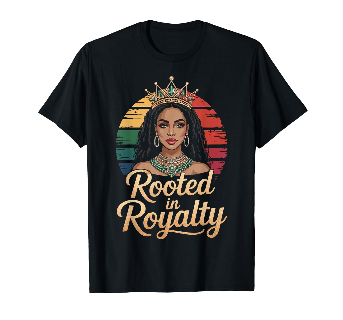 Black Queen Melanin History Juneteenth Pride Black Women T-Shirt