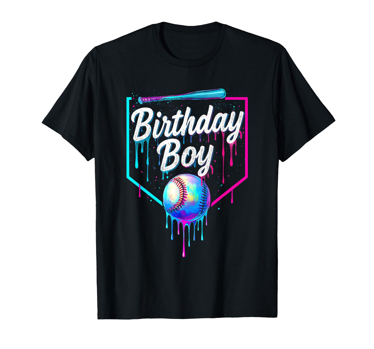 Birthday Boy Baseball Drip Ice Cream Respect The Drip Boys T-Shirt
