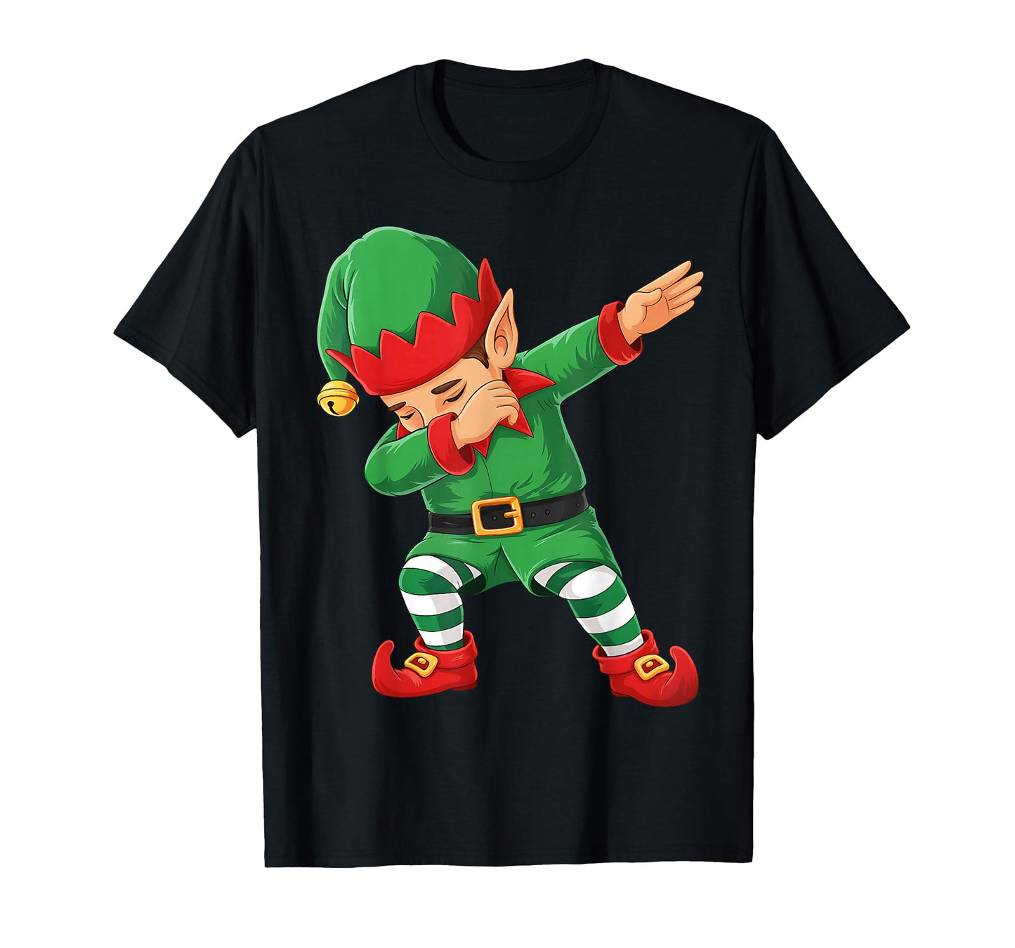 Dabbing Elf Squad Christmas Costume Girls Boys Men Xmas Dab T-Shirt