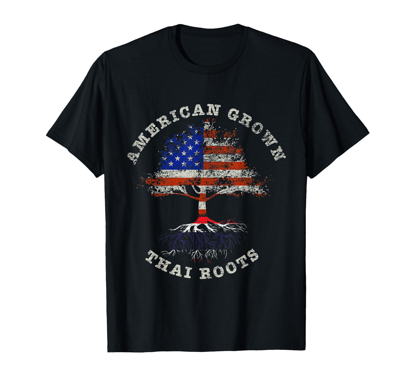 American Grown Thai Roots Thailand T-Shirt