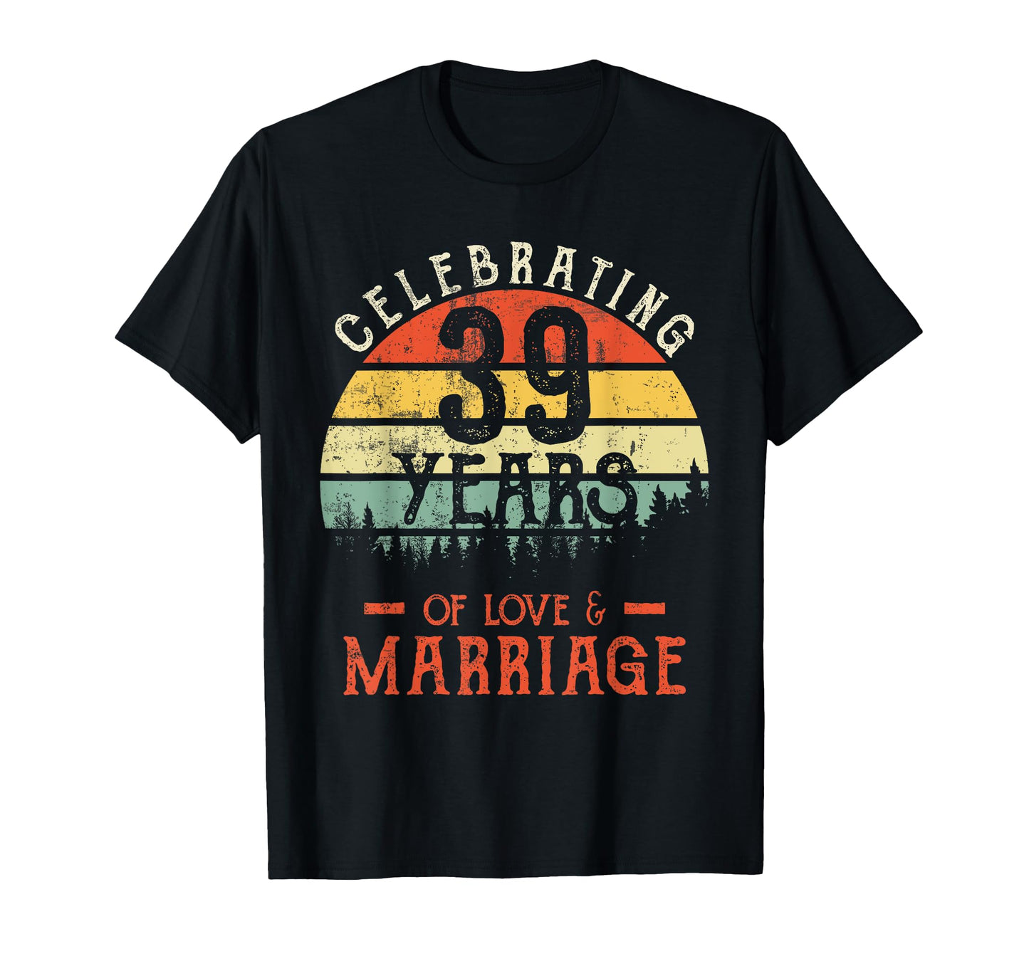 Legends Vintage 39 years marriage anniversary Crew His/Her T-Shirt