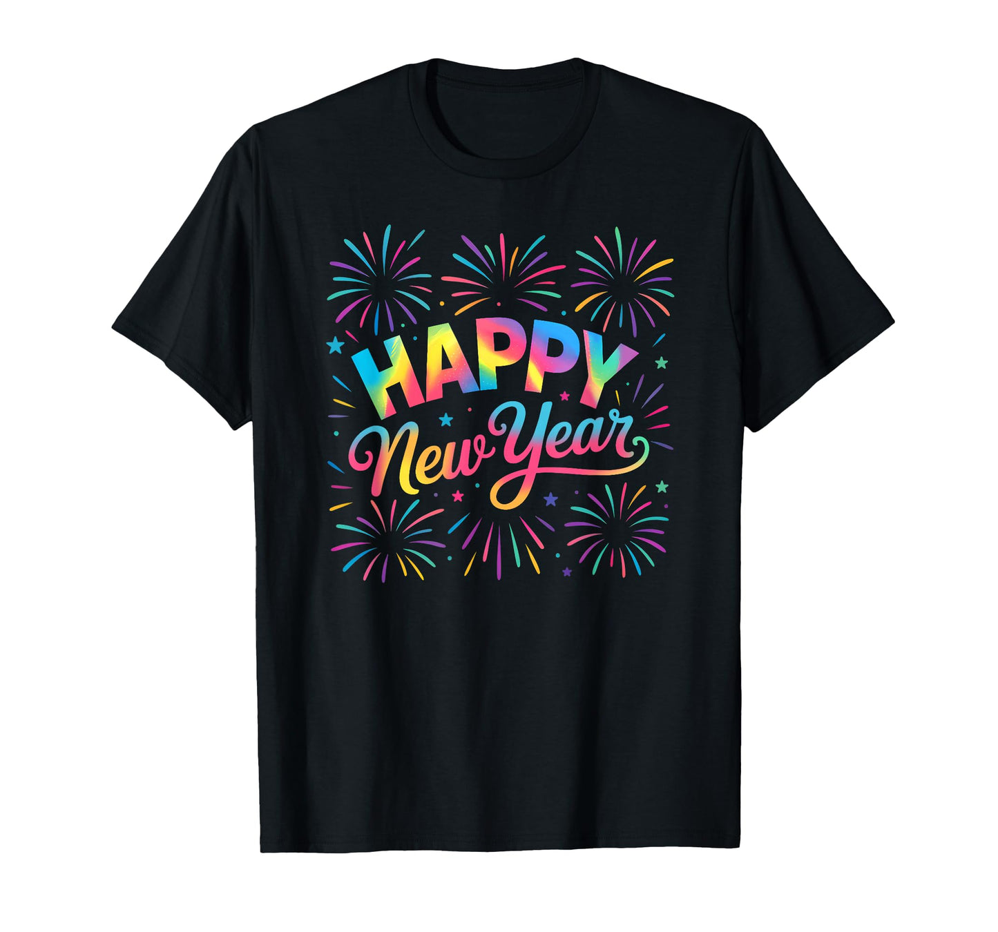 Happy New Year Party Family Matching New Years Eve Fireworks T-Shirt