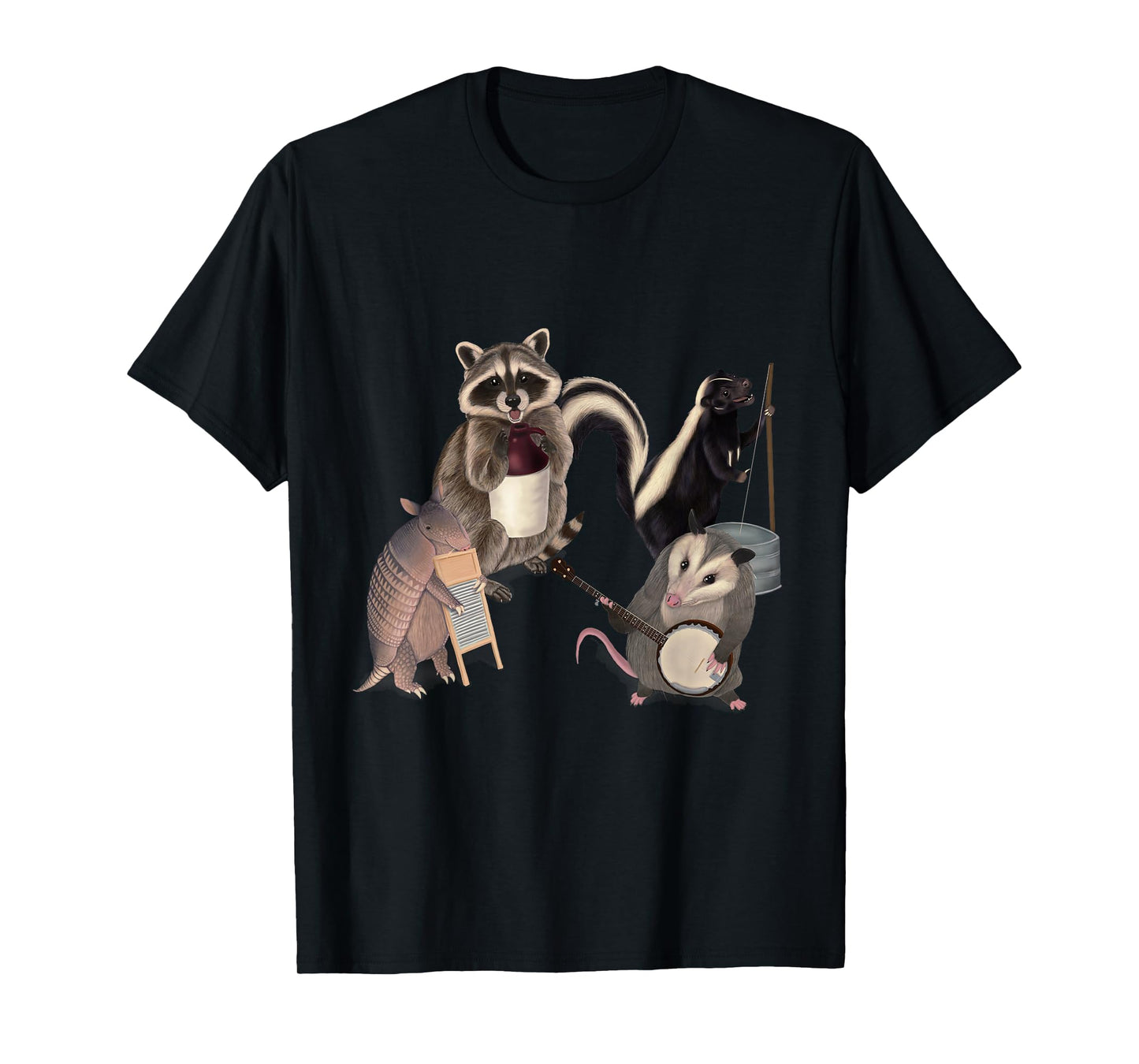 Roadkill Animals Playing Instruments T-Shirt