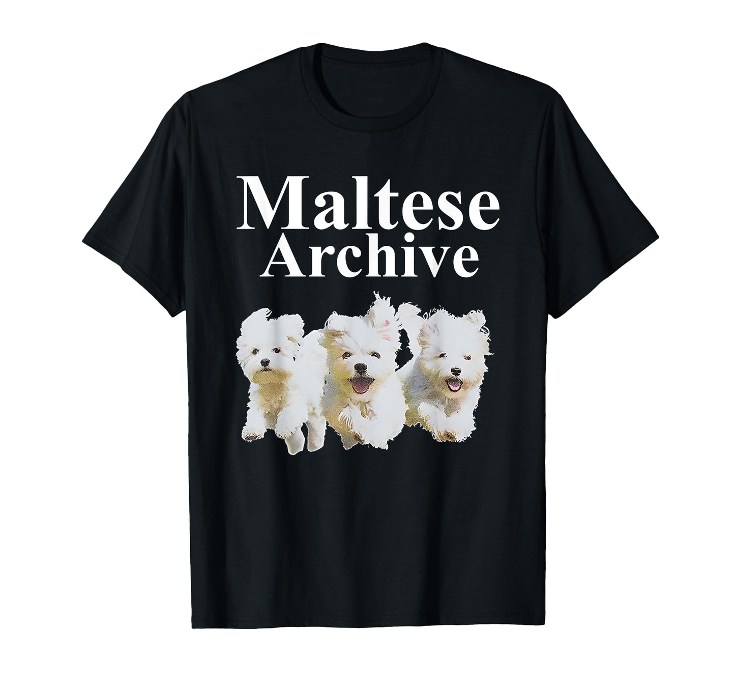 Dog Maltese Archive Funny Dog Lover T-Shirt for Men Women