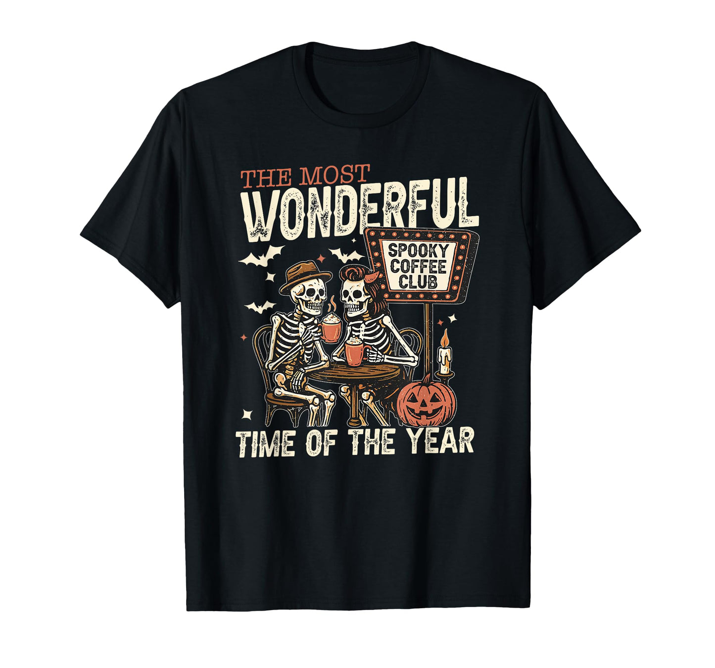 Its the Most Wonderful Time of the Year Skeleton Coffee Club T-Shirt