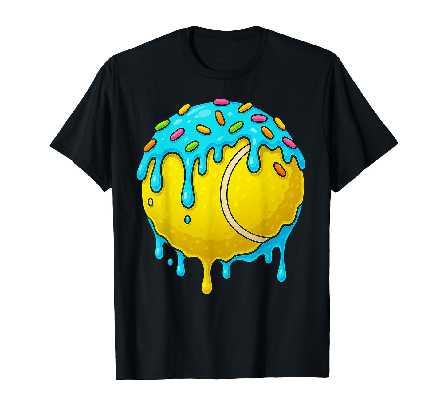 Tennis Ball Drip Team for Boys and Girls Ice Cream Cool T-Shirt