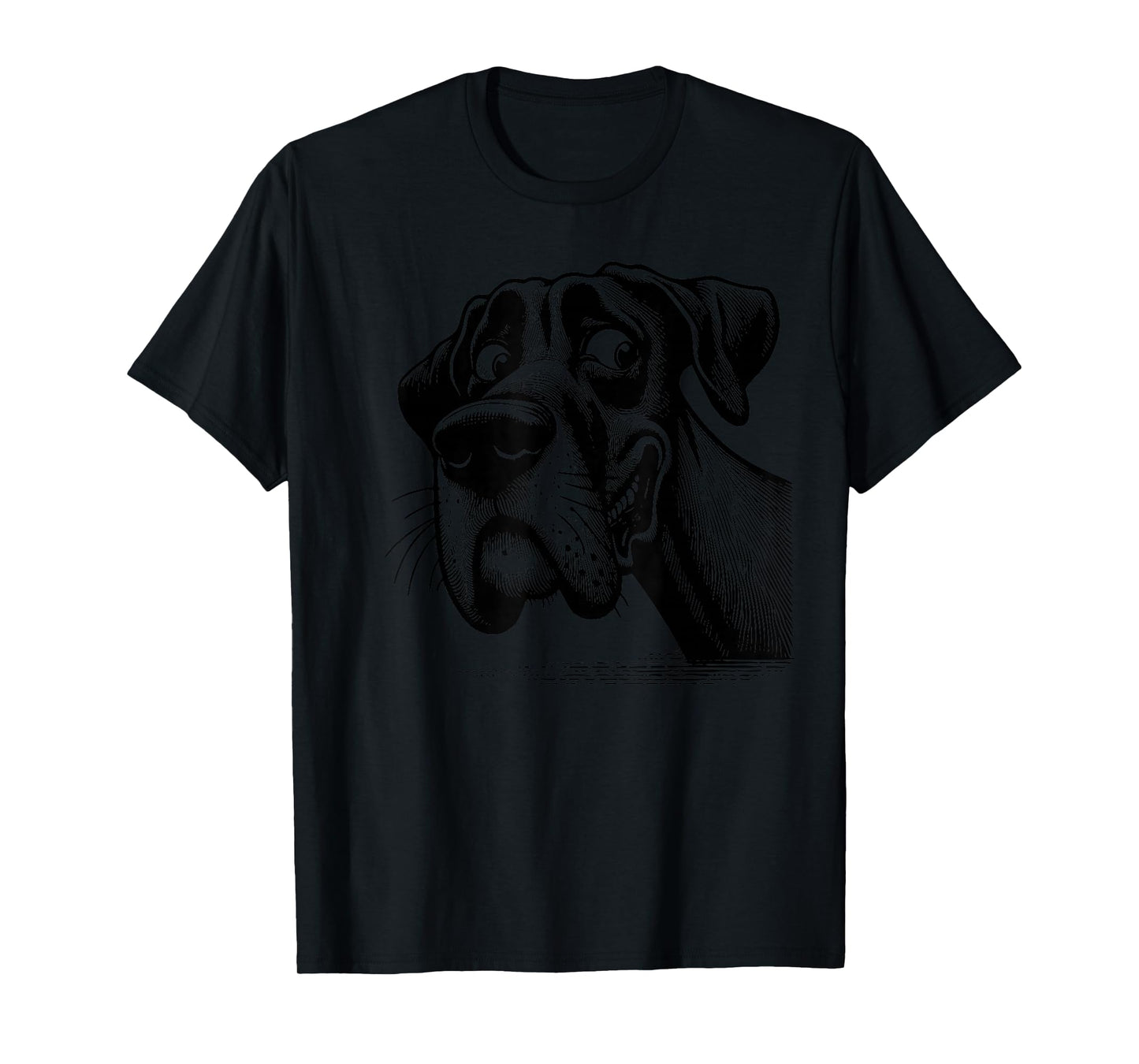 Goofy Giant Adorable Large Gentle Dog Lover Great Dane T-Shirt