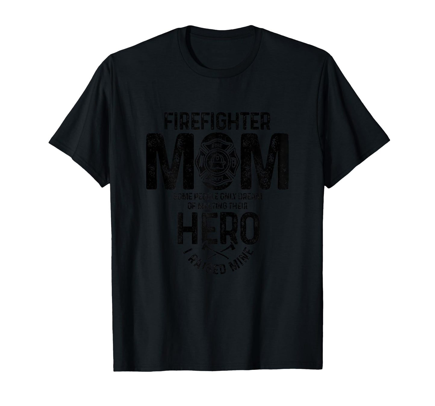 Firefighter Mom Proud Fireman Mother's Day Fire Department T-Shirt