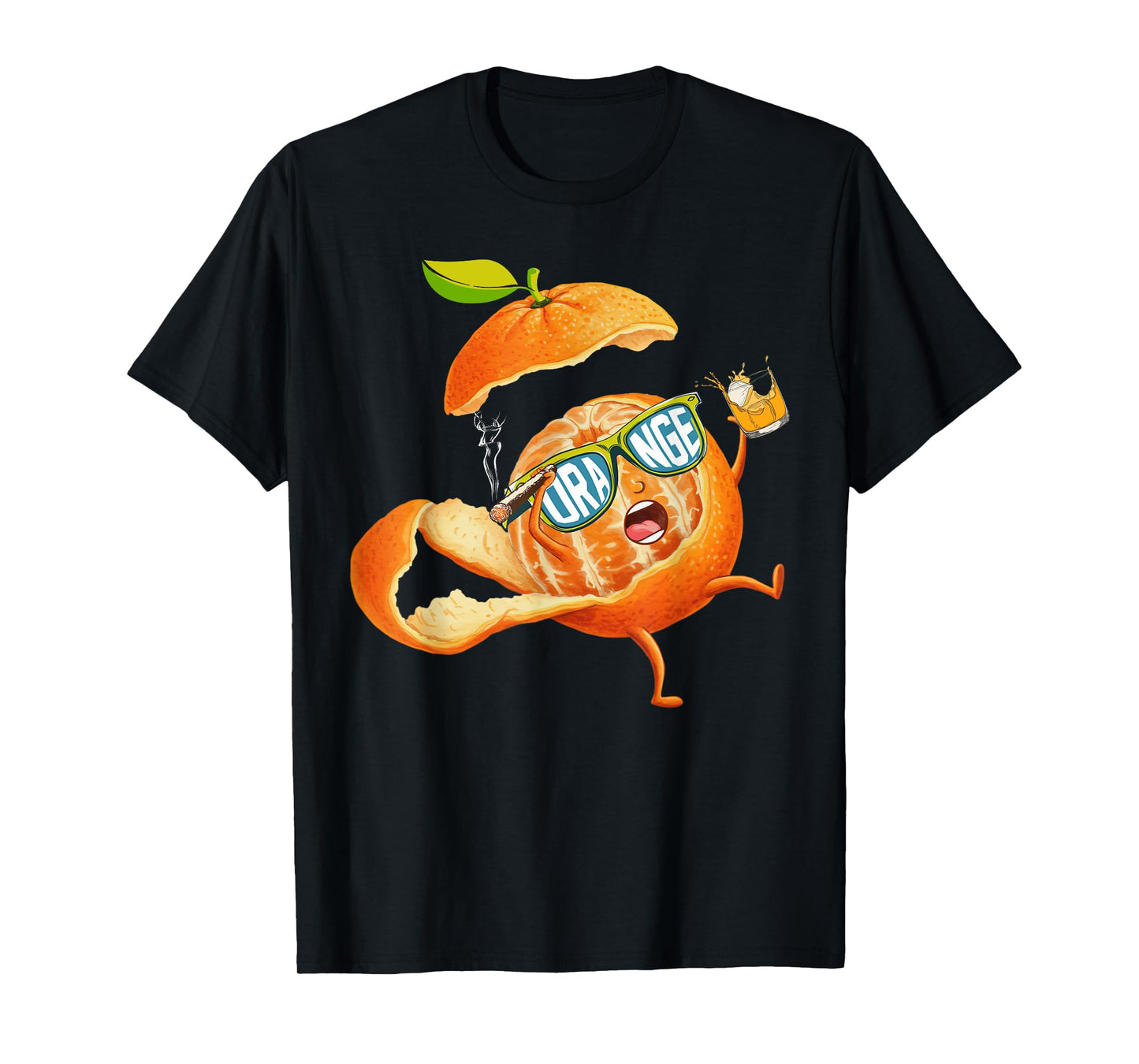 Orange Cute Fruit Relaxing Lazy Funny T-Shirt