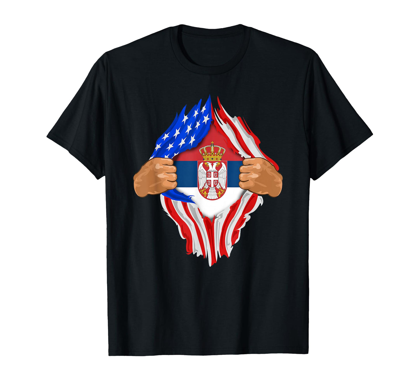 Serbian Blood Inside Me T-Shirt | Serbia Flag Gift T-Shirt