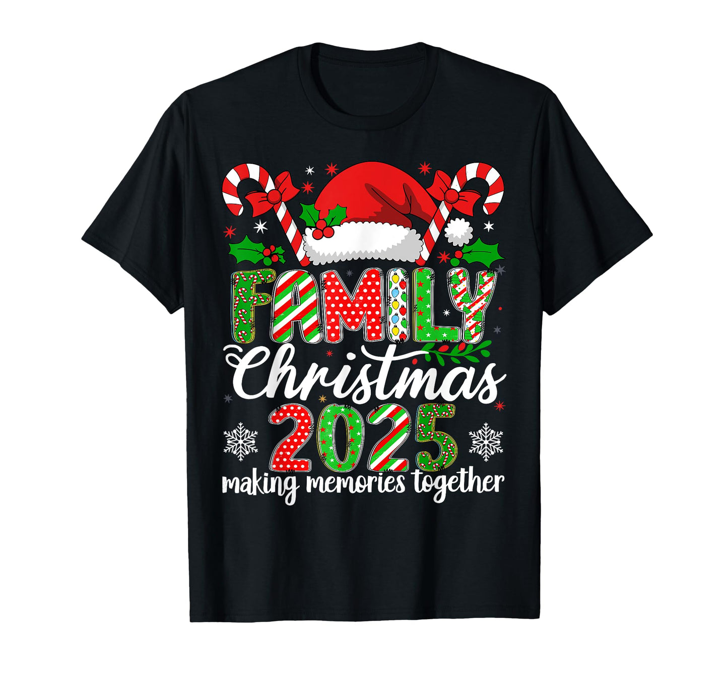 HUGvyn Christmas: Family Christmas 2025 Matching Outfit Xmas T-Shirt