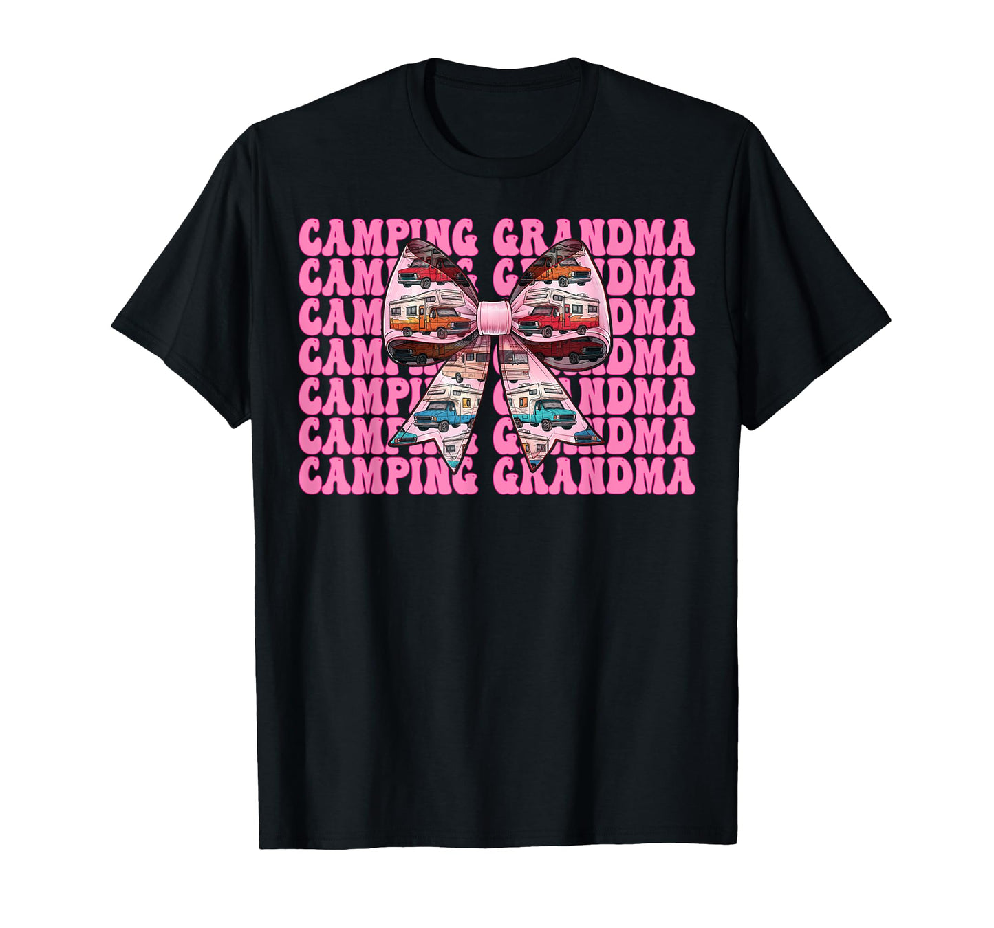 Camping Grandma RV Camping Camper Motorhome Nana Coquette T-Shirt