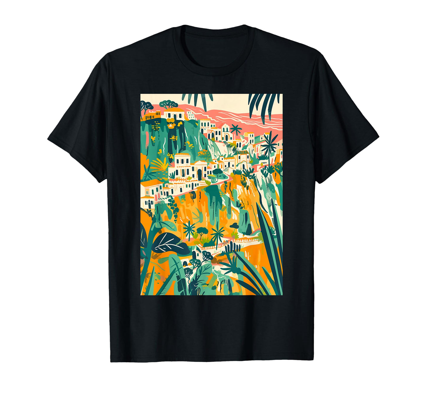 Italy Theme Matera Illustration T-Shirt