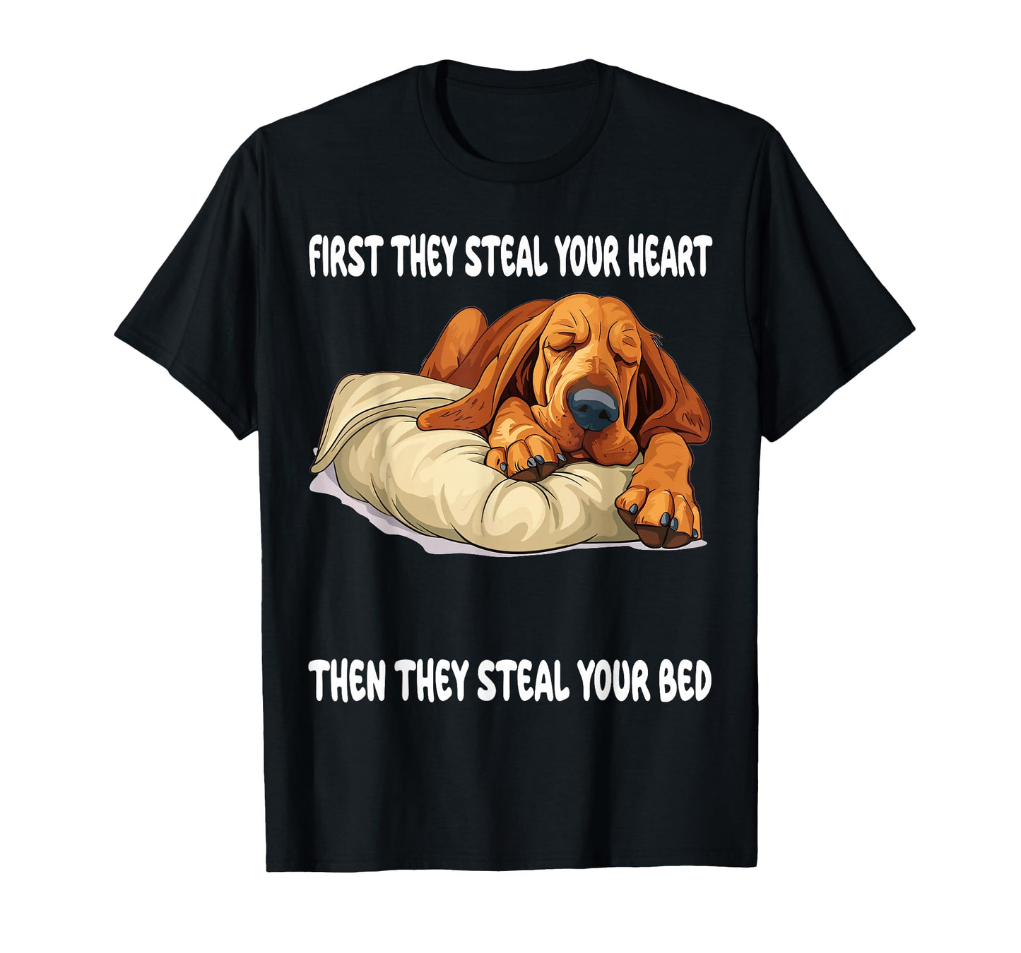 Bloodhound Sleeping Pajamas Nightgown T-Shirt