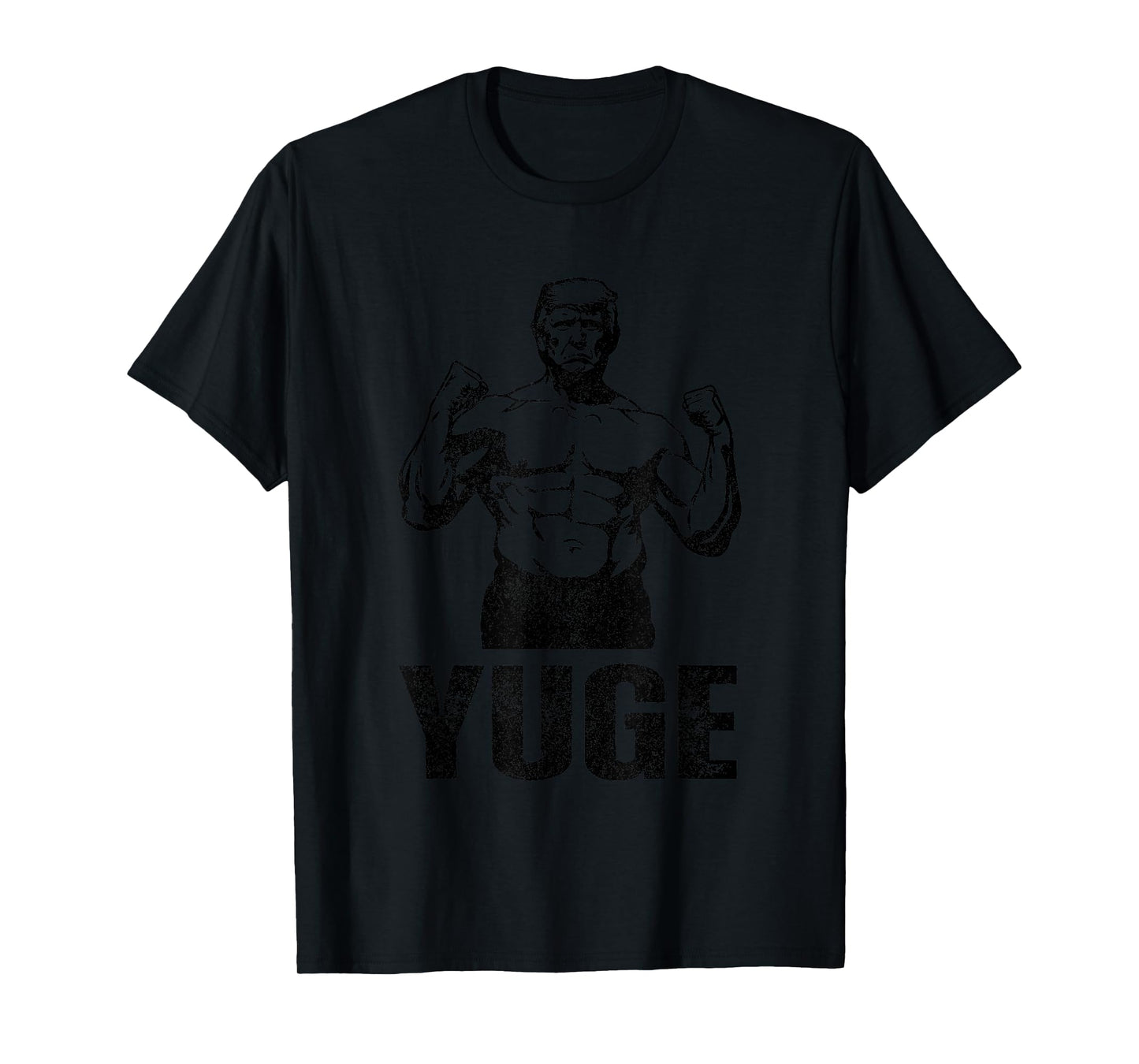 Muscle Trump 2024 Yuge Muscular Flex Trump Funny Patriotic Vintage Workout Gym T-Shirt
