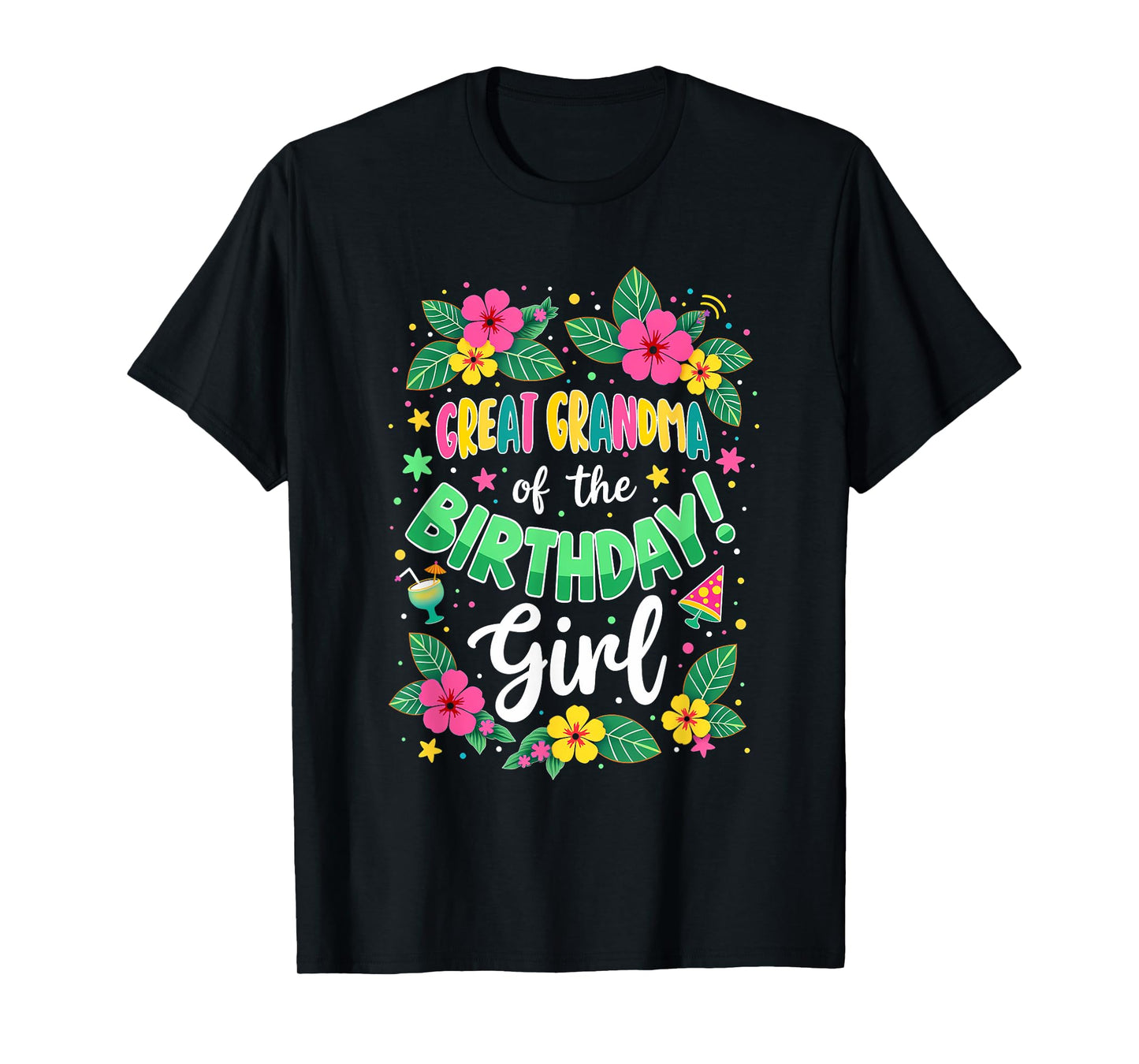 Aloha Hawaii Great Grandma Of The Birthday Girl T-Shirt
