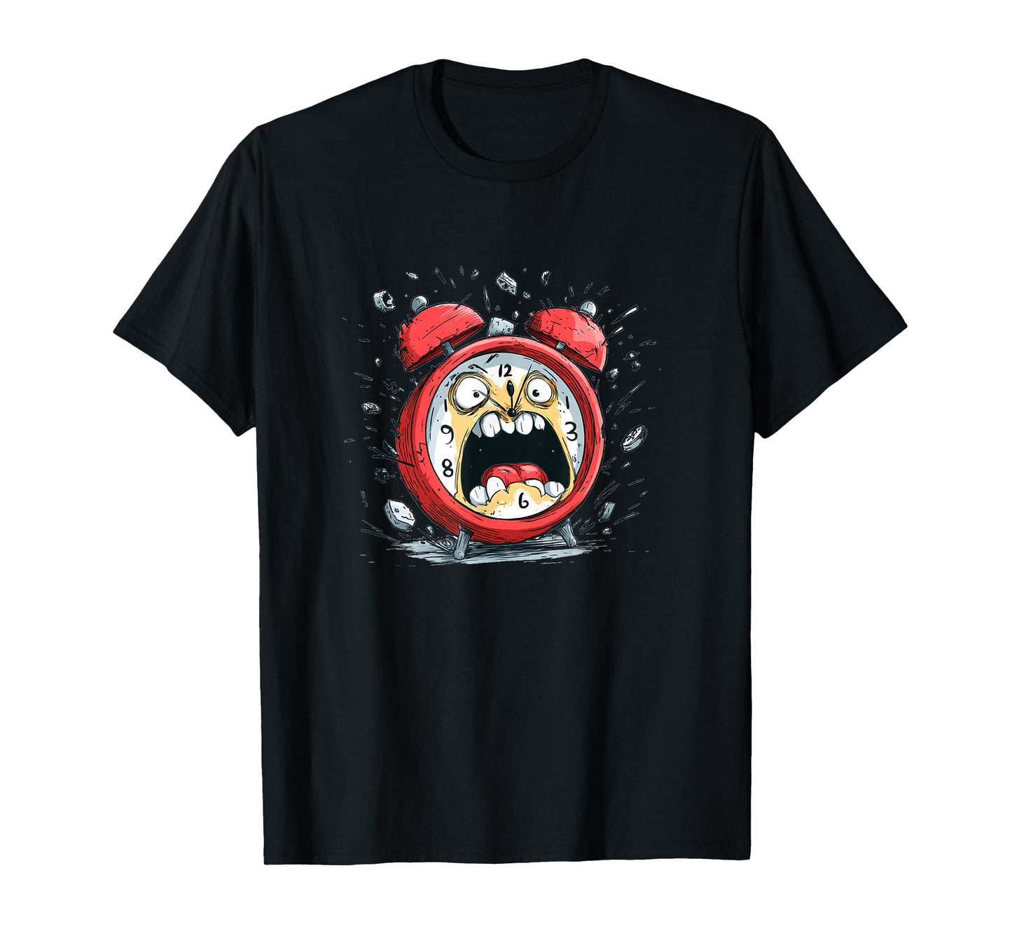 Funny Freaking Out Alarm Clock Costume T-Shirt