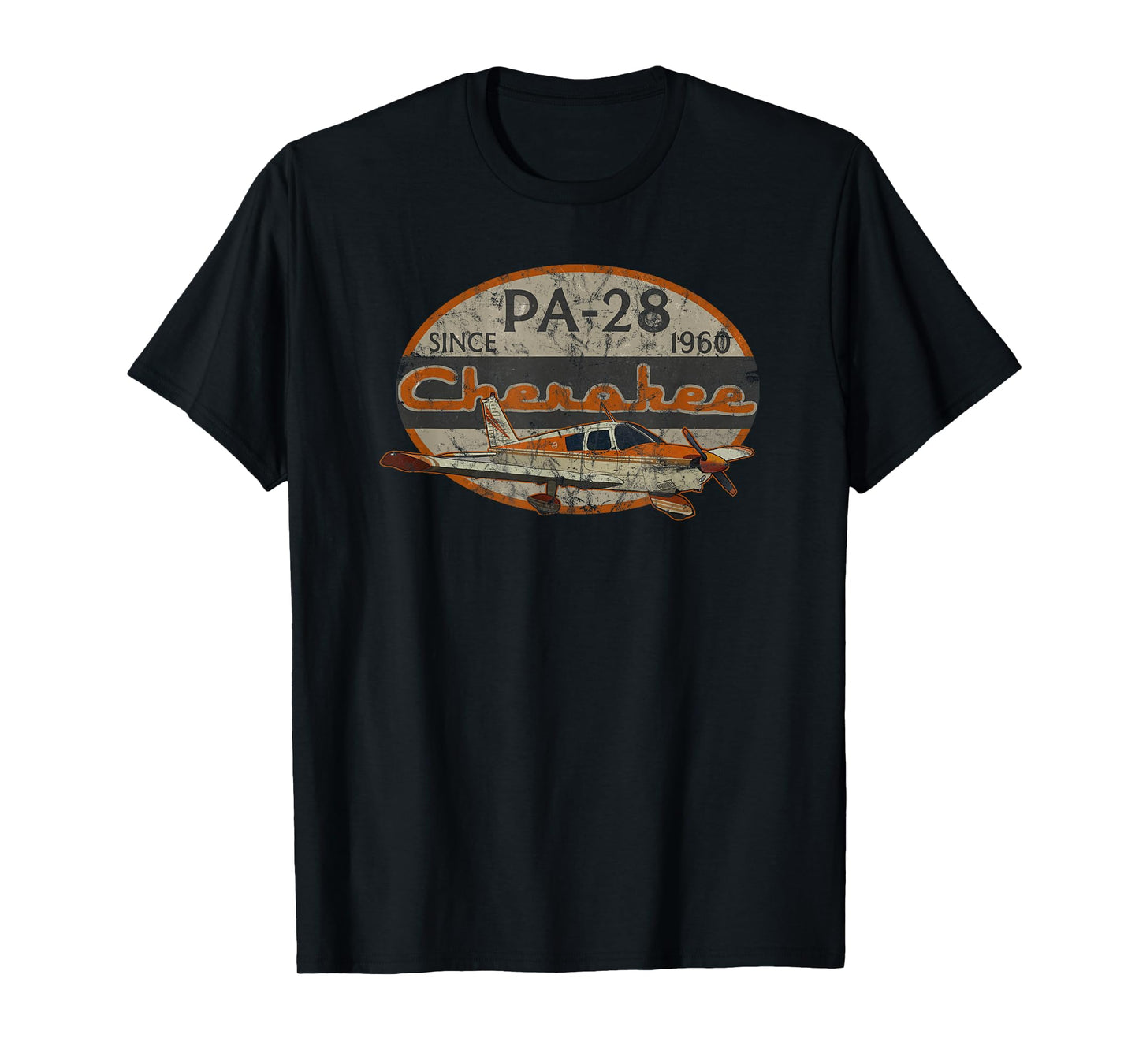 PA-28 Cherokee Airplane Since 1960 Retro Vintage Pilot T-Shirt