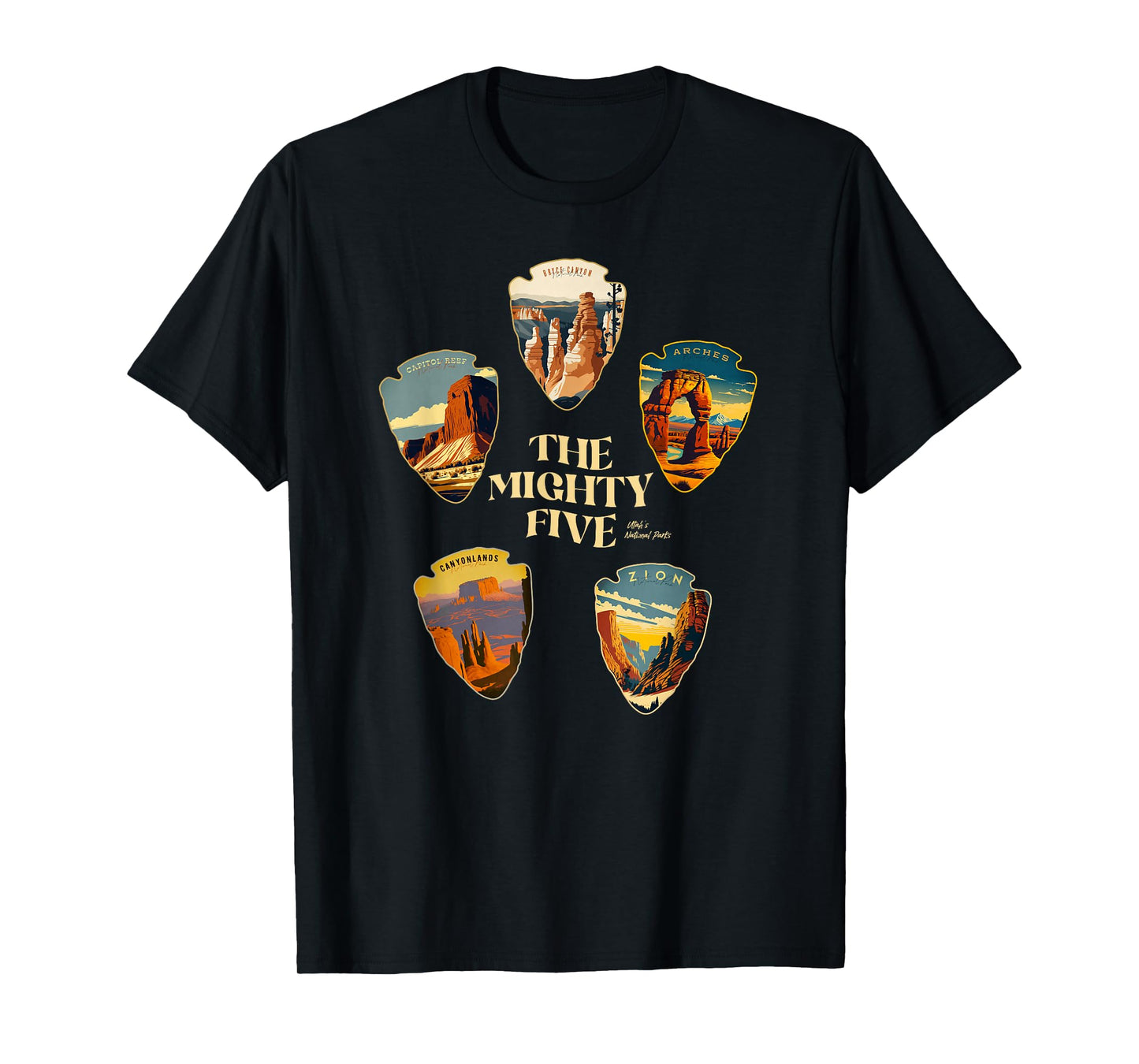 Utah Mighty Five National Parks T-Shirt