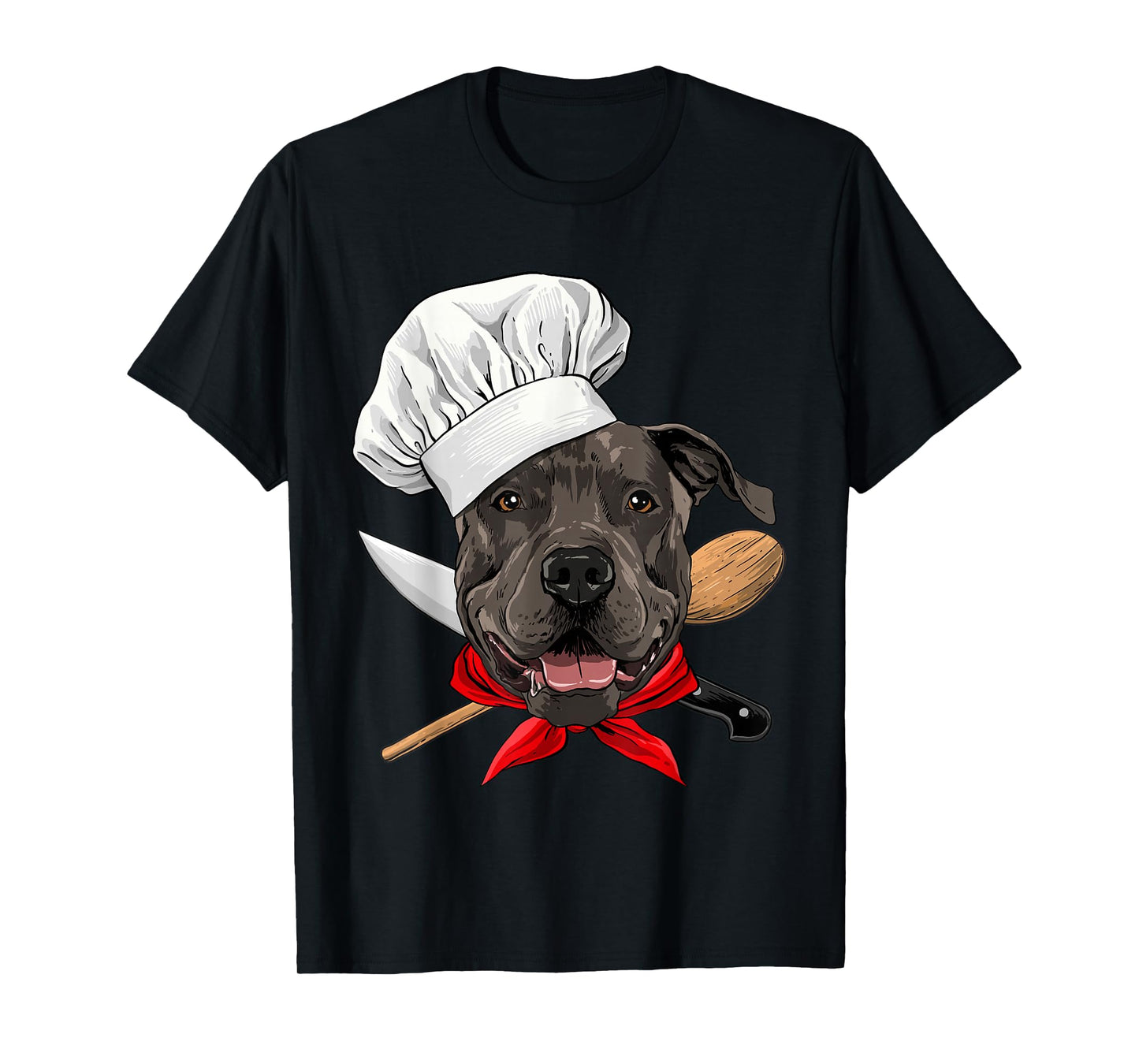 Pit Bull Chef Dog, Cooking Baking Lover T-Shirt