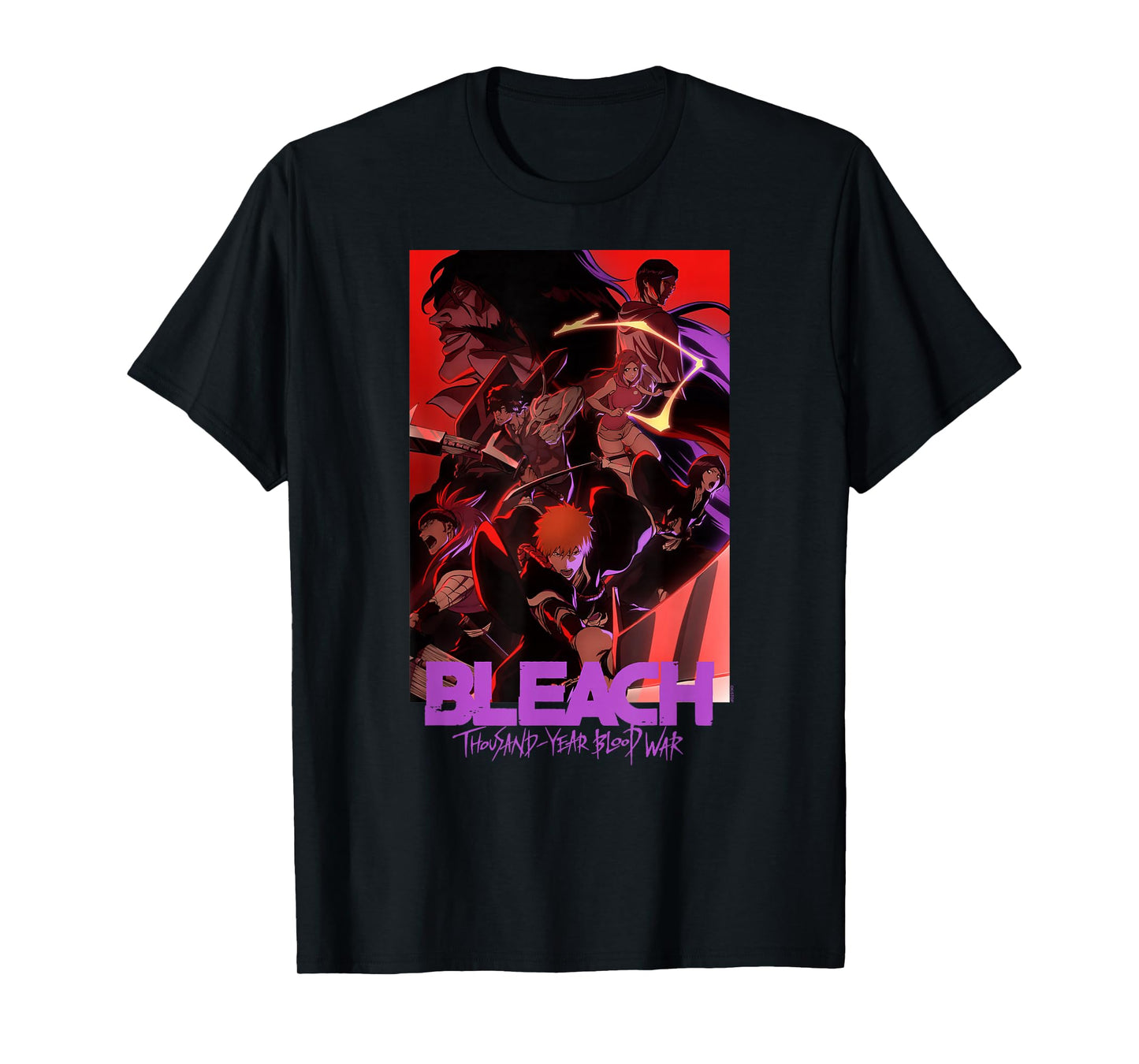 Bleach: Thousand Year Blood War Colorful Show Poster Anime T-Shirt