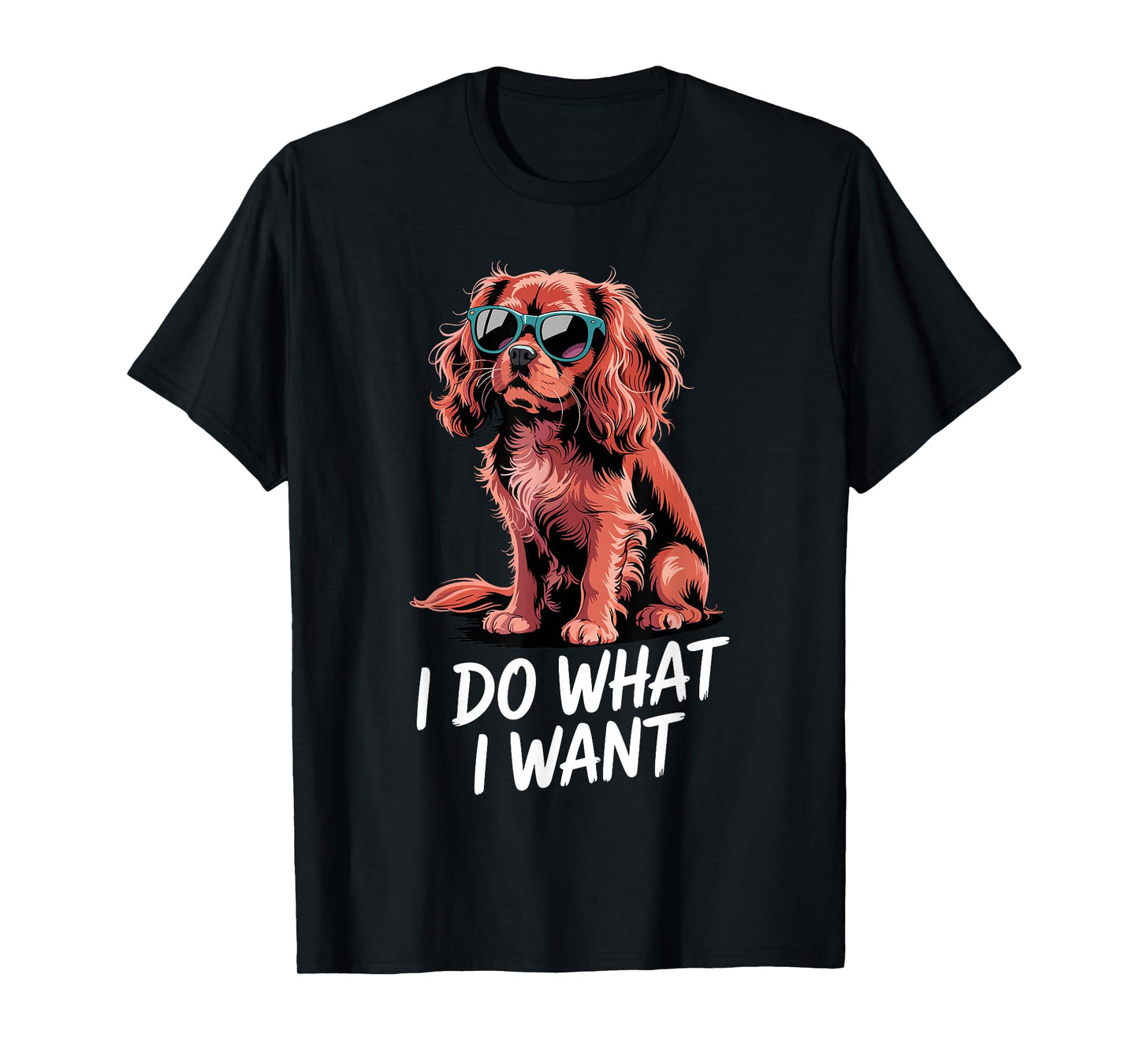 Cavalier King Charles Art for Men Women Cavalier Spaniel Dog T-Shirt