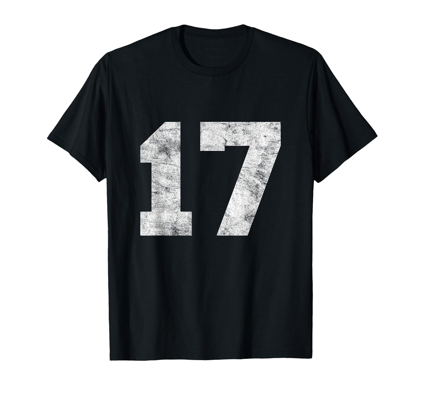 Vintage Lucky Number 17 Birthday Sports Player Team Athlete T-Shirt