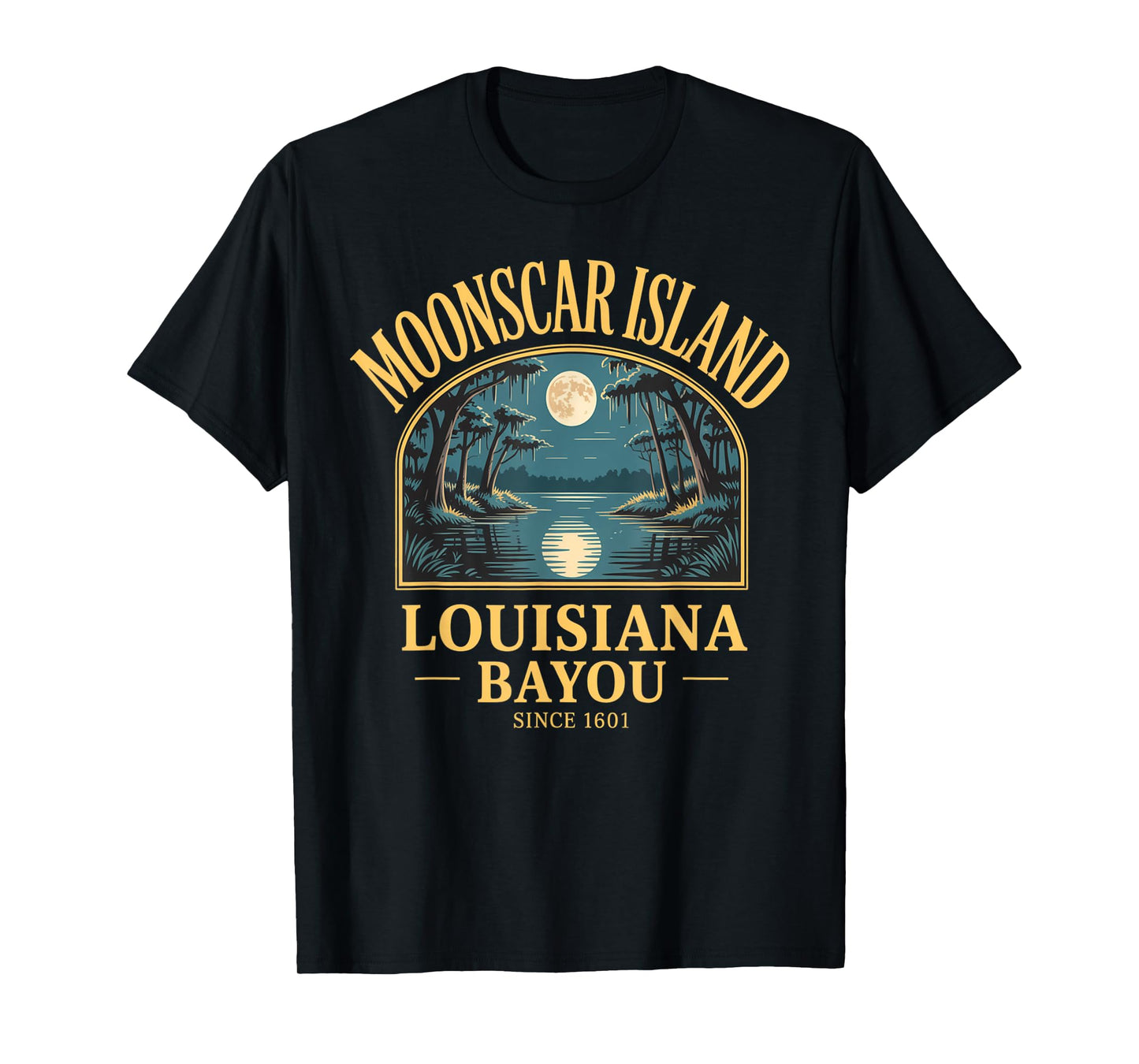 Retro Moonscar Louisiana Bayou Zombie Island T-Shirt