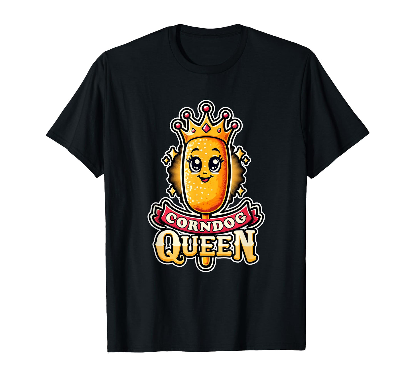 Corndog Queen Cute Snack Princess Food Girl Women T-Shirt