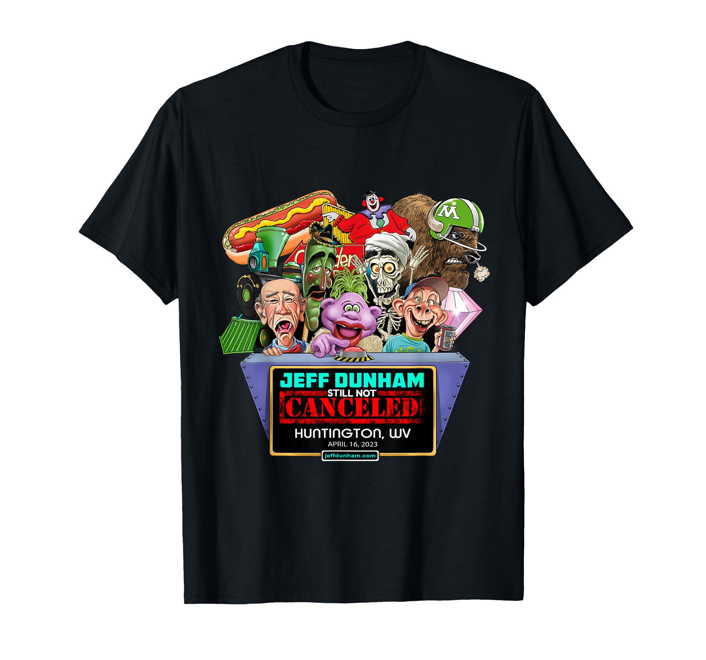 Jeff Dunham Huntington, WV (2023) T-Shirt