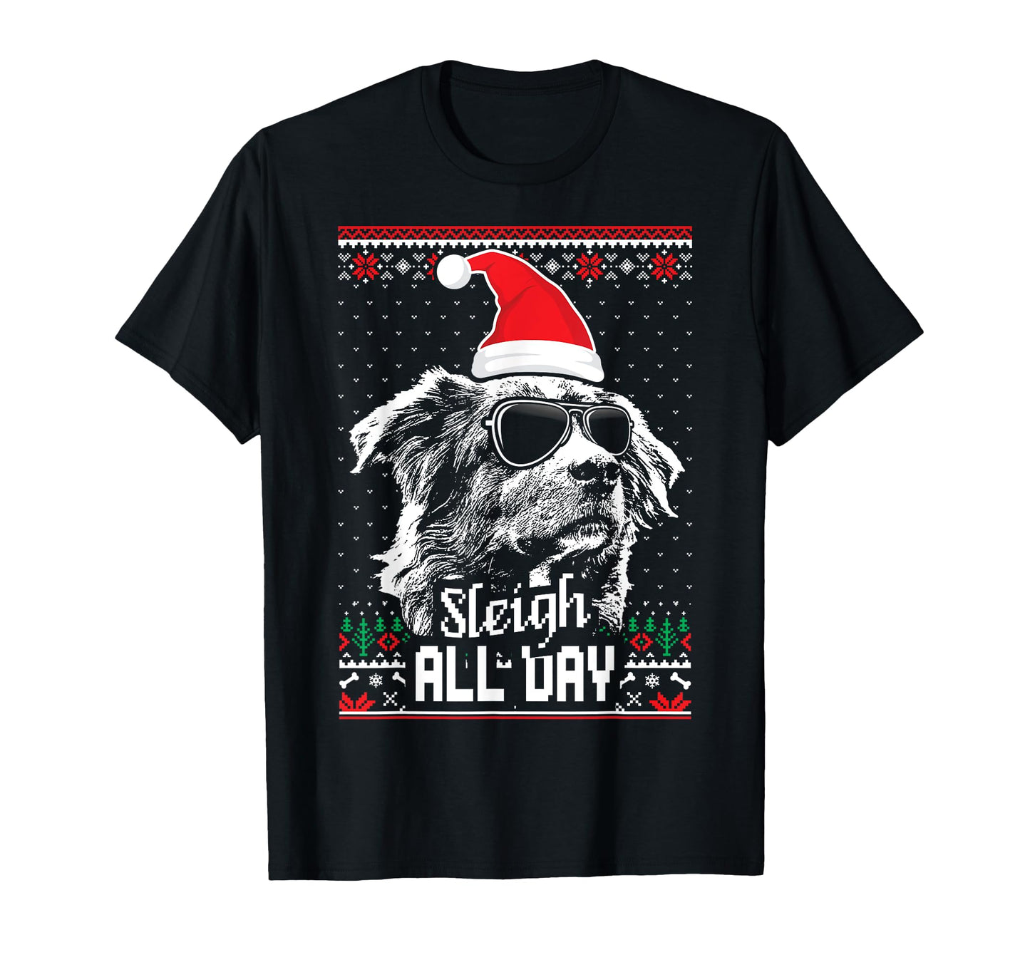 Sleigh all Day Funny Aussie Christmas T-Shirt