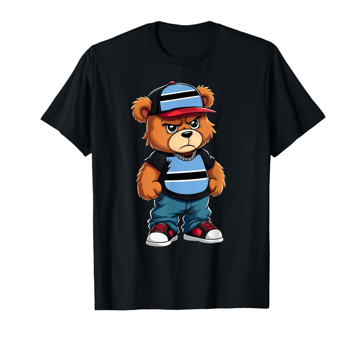 Botswanan Flag Teddy Bear Botswana Hip Hop T-Shirt