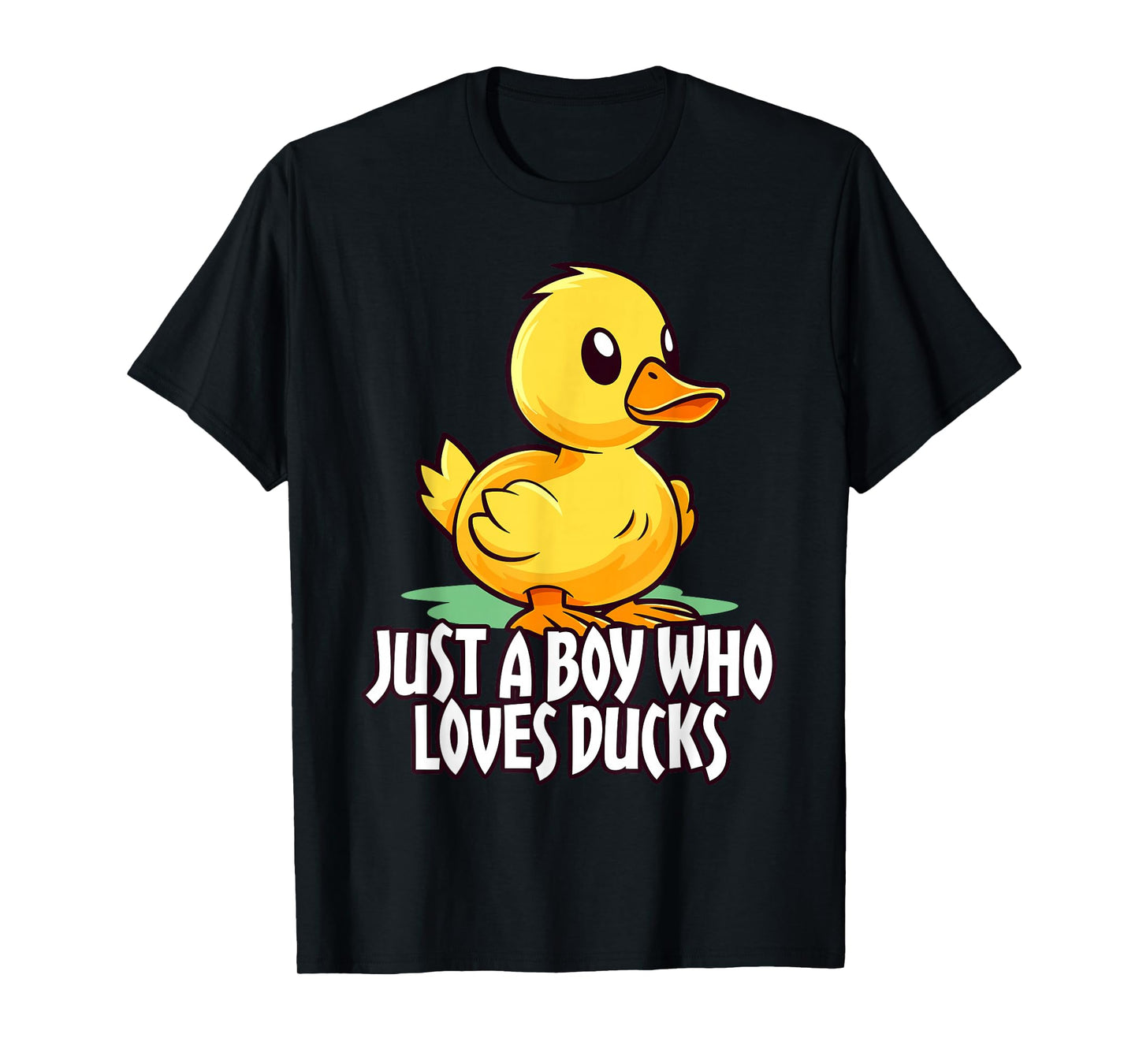 cute cartoon for duck lover just a boy who loves ducks gifts T-Shirt