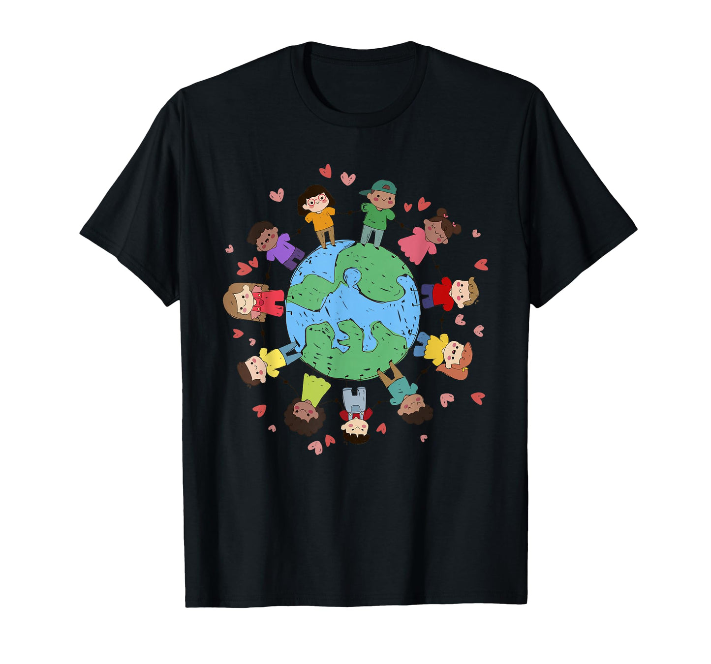 Flags Of The World Cultural Diversity Kids Around The Globe T-Shirt
