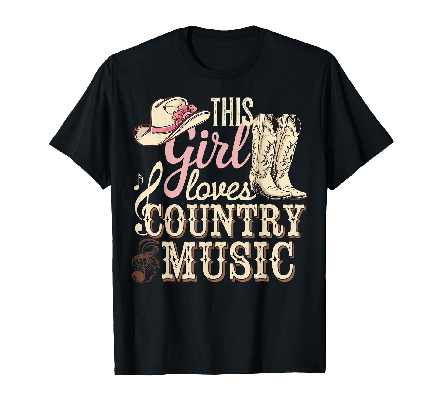 This Girl Loves Country Music T-Shirt