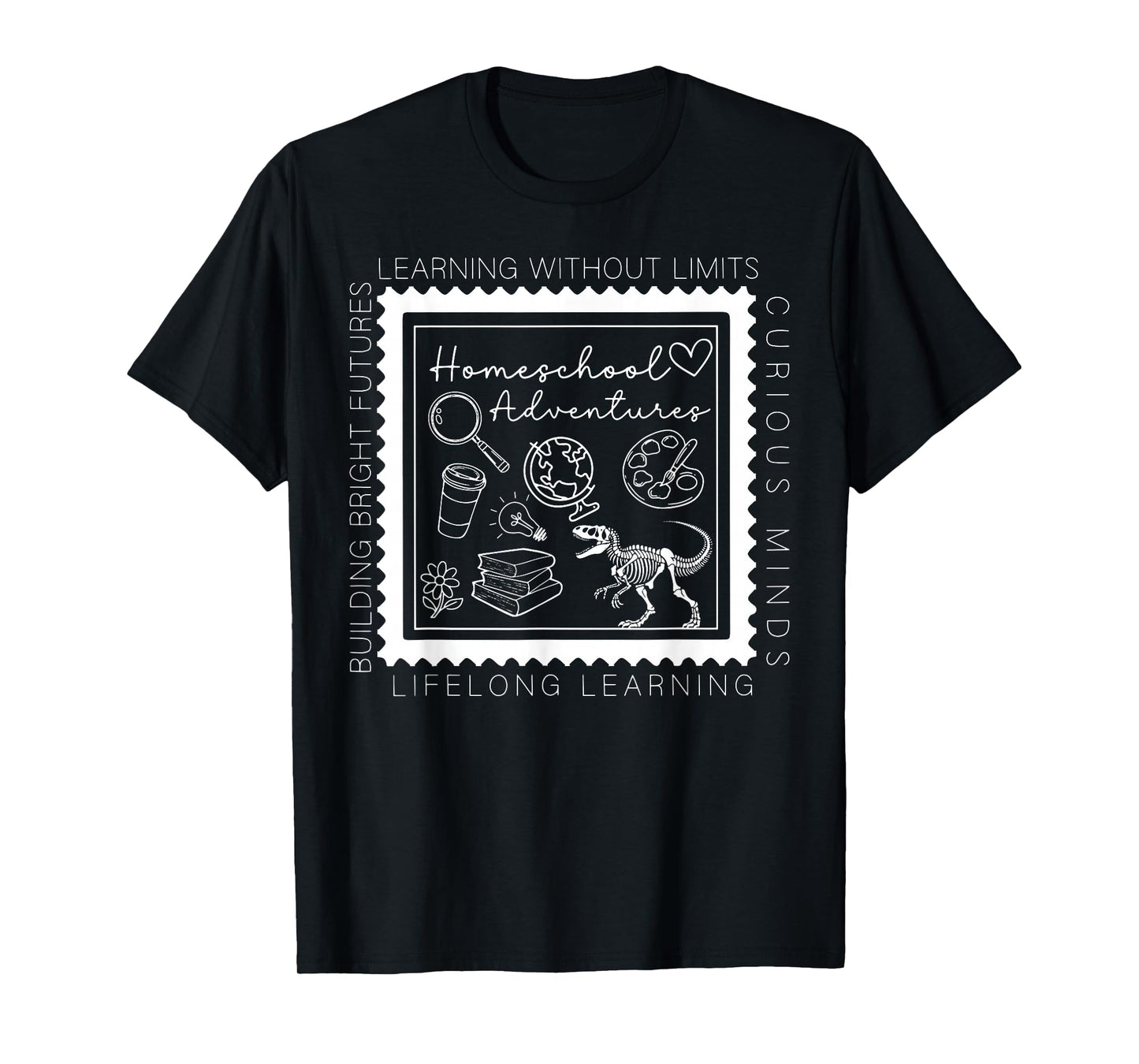 Vintage Homeschool Mom Stamp Homeschool Mama Homeschooling T-Shirt