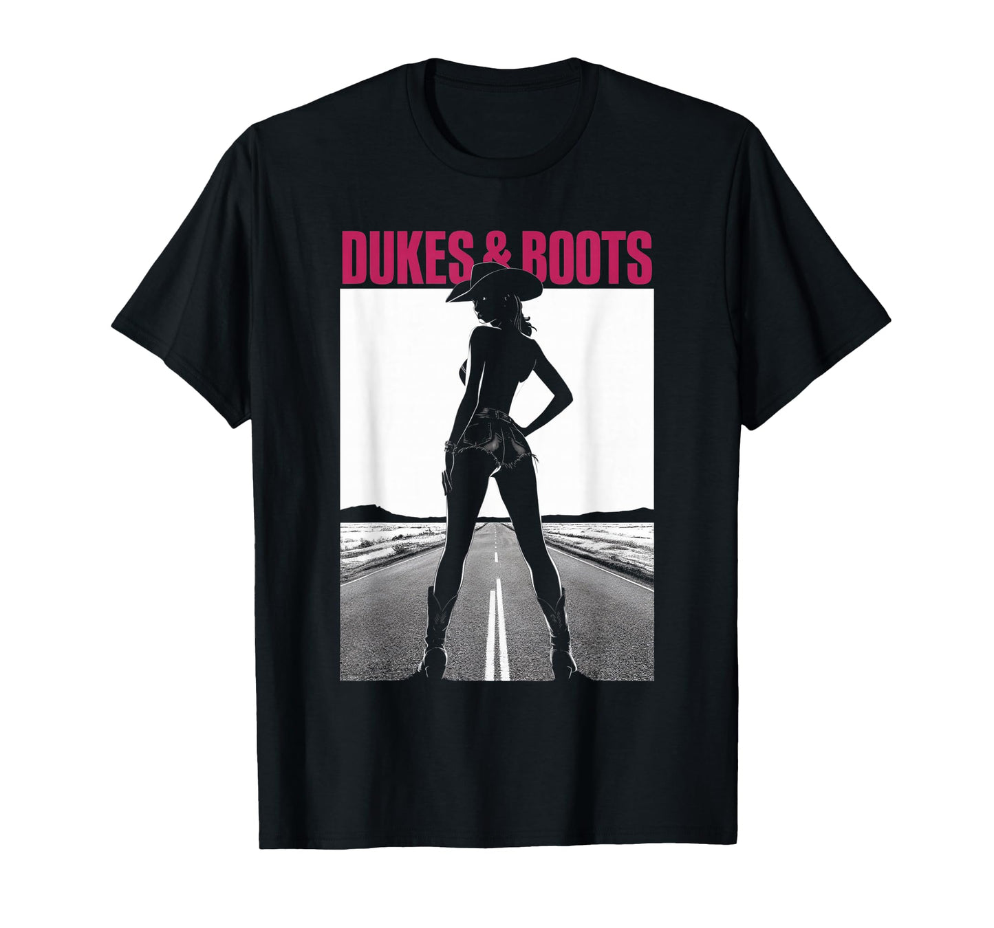 Dukes And Boots Cool Daisy Cowgirl Chick T-Shirt
