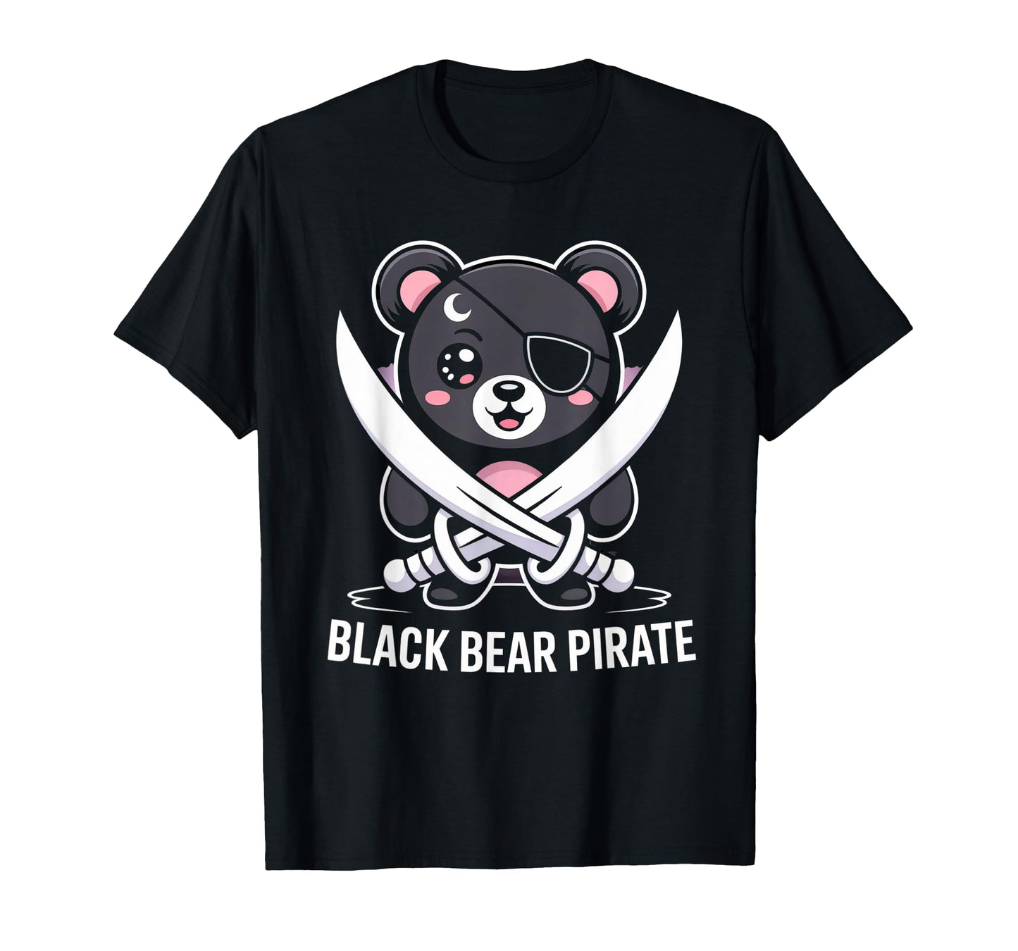 Pastel Goth Pirate Bear Kawaii Goth Girl Clothes Pink Goth T-Shirt