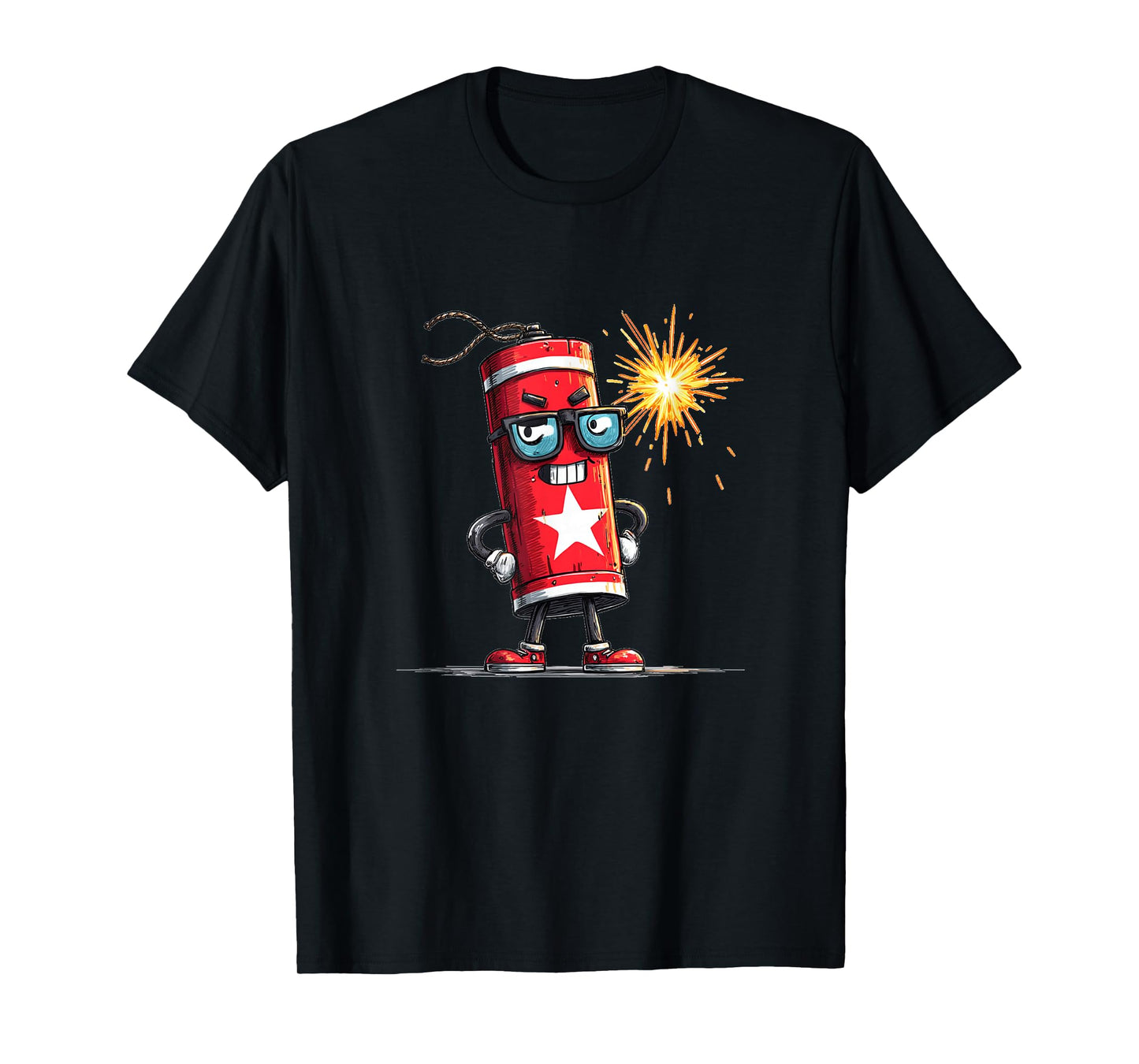 Pretty TNT Face for Dynamite and Fireworks Lovers T-Shirt