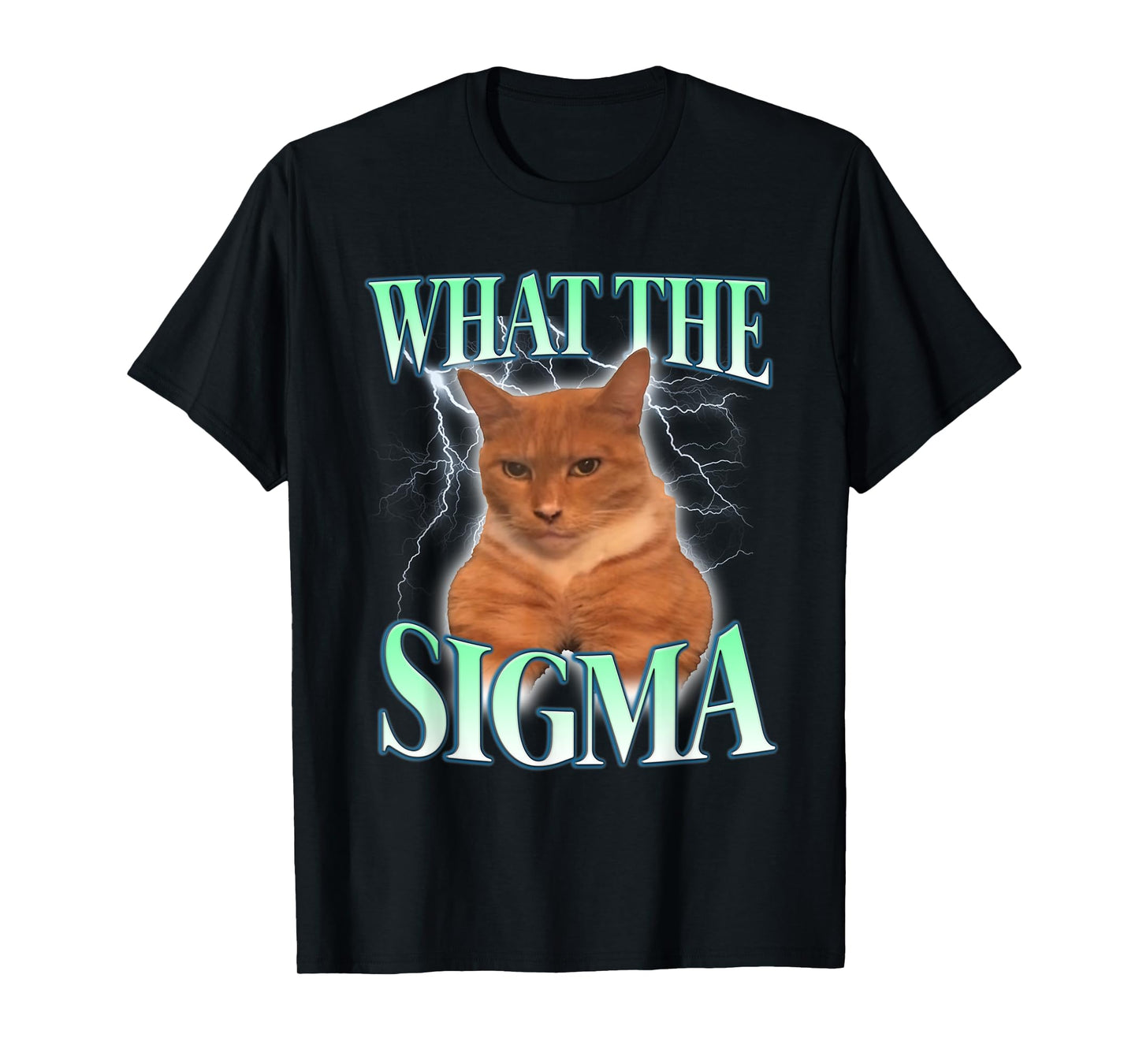 Vintage What The Sigma Lovely Animal Funny Cat-Meme Apparel T-Shirt