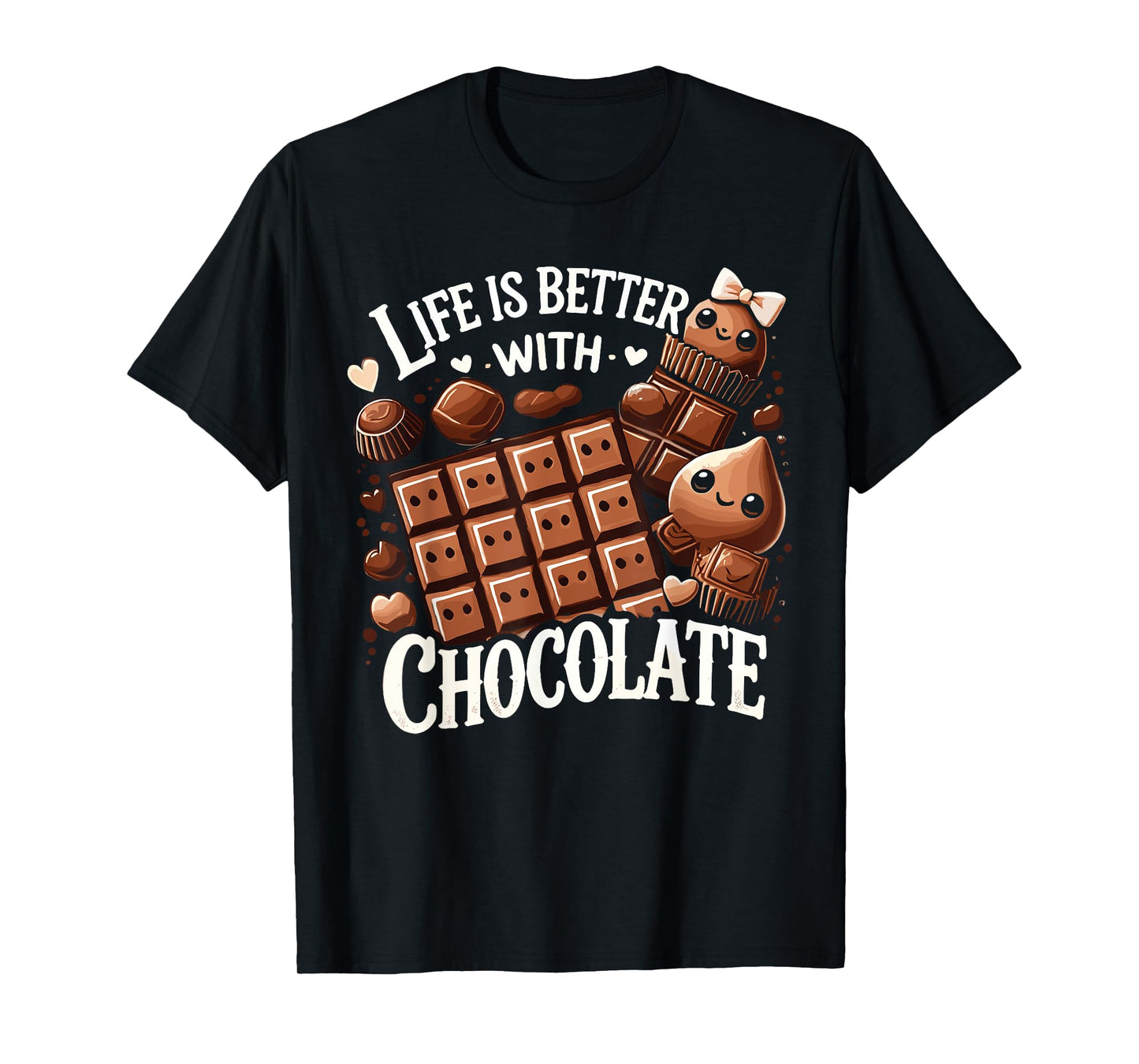 Life Is Better With Chocolate Chocolate Milk T-Shirt