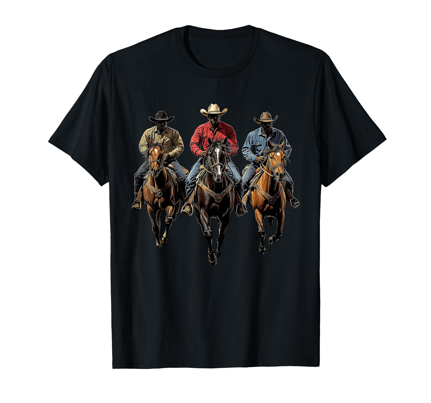 Black African American Cowboy Western Country Texas Rodeo T-Shirt
