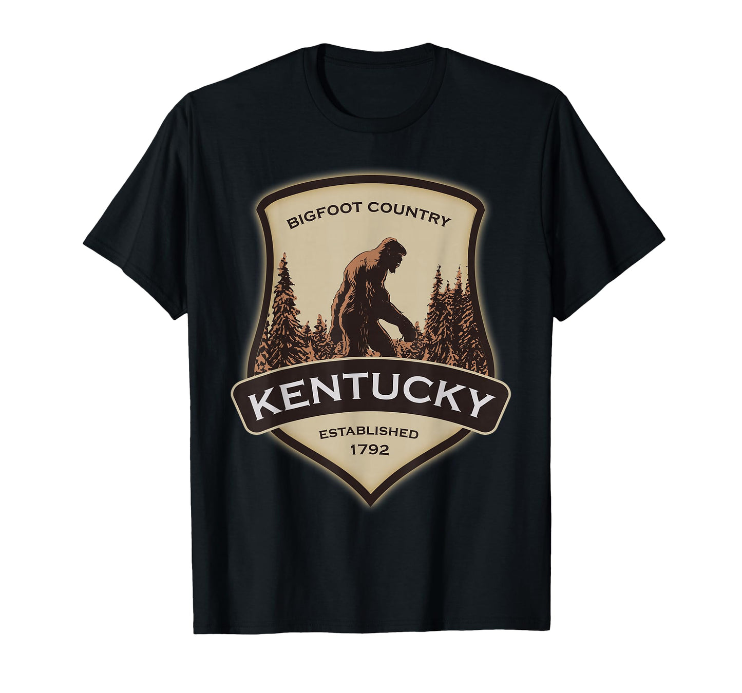 Kentucky with a Bigfoot, or a Sasquatch T-Shirt