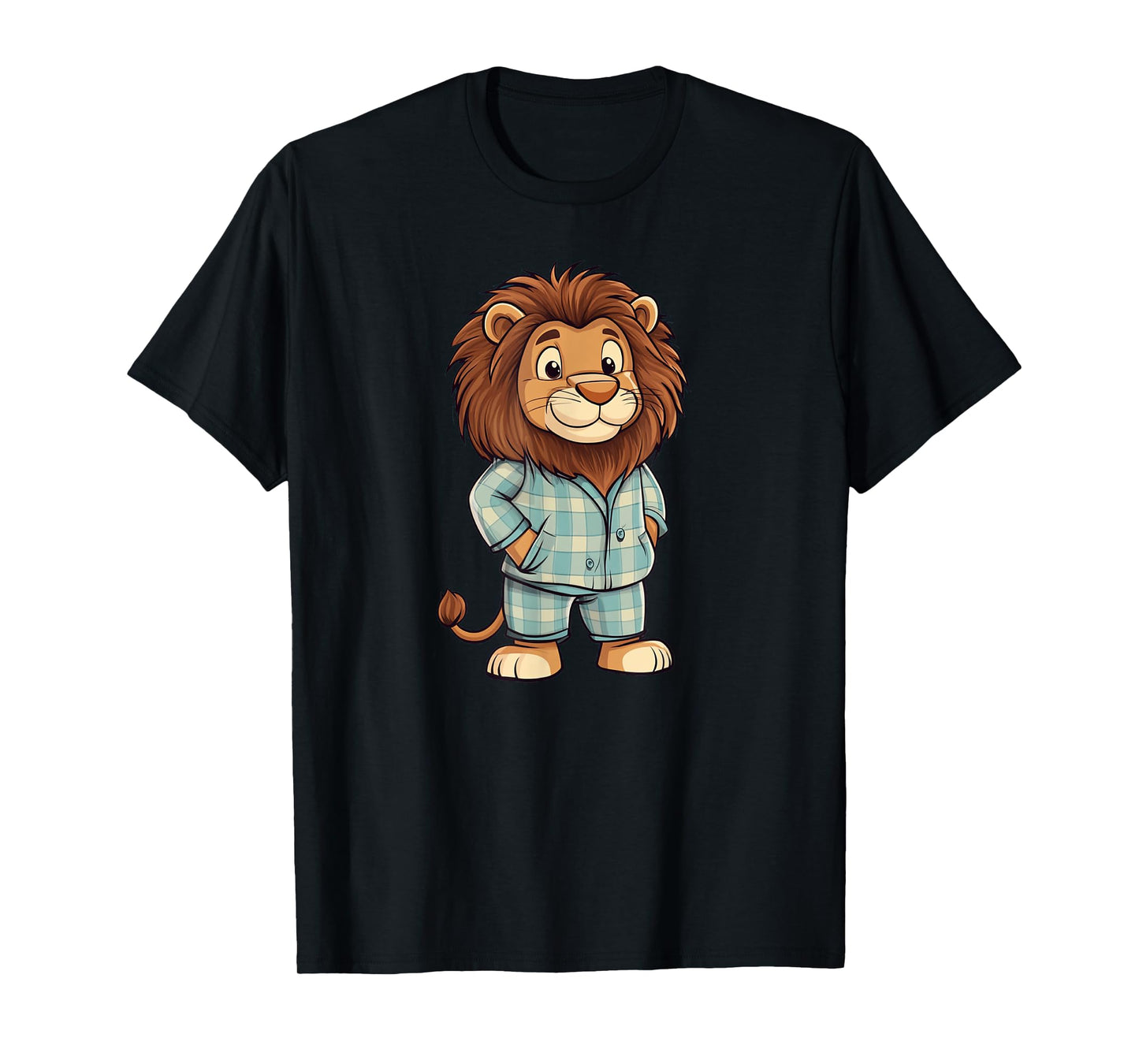 Roaring Giggles: Lion in Pajama Costume for Sleepy Lovers T-Shirt