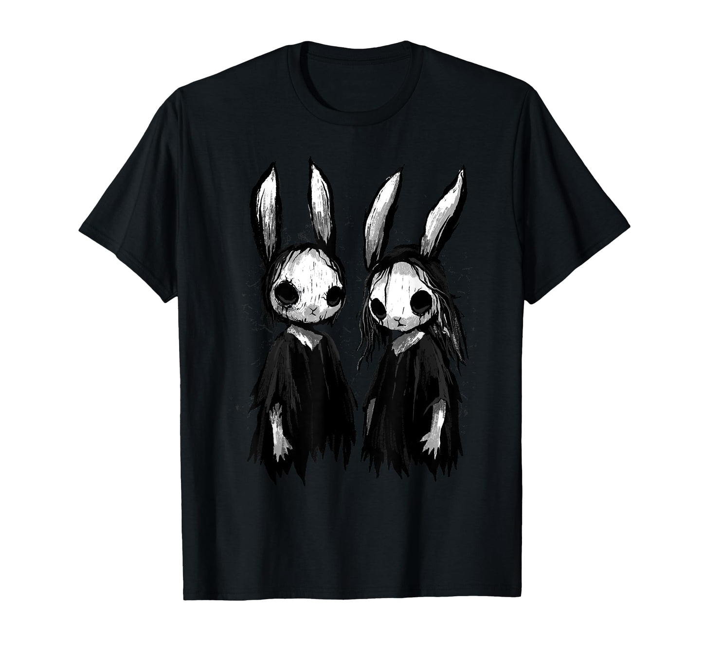 Gothic Shirt Creepy Bunny Goth Rabbit Evil Bunnies Weirdcore T-Shirt