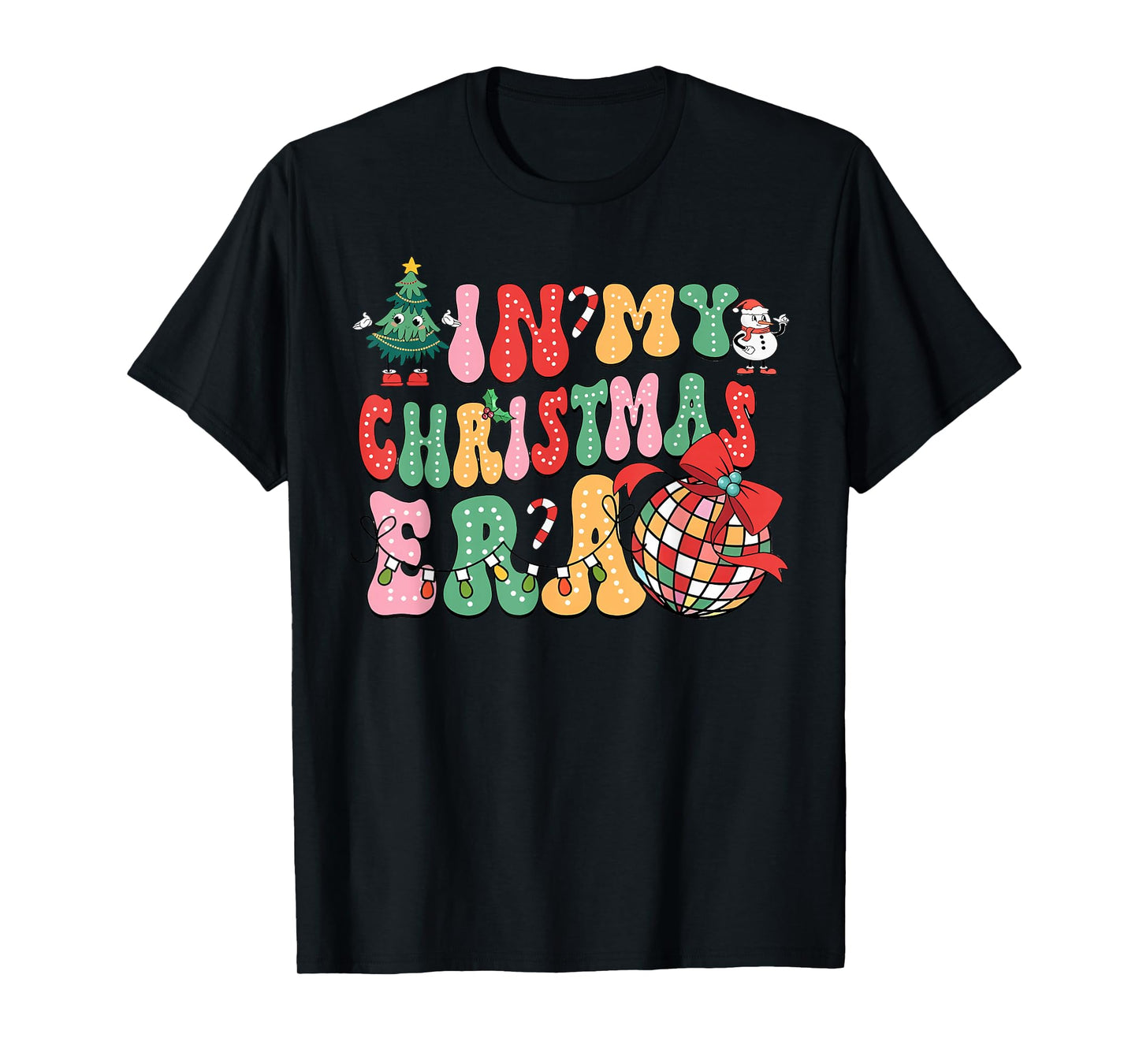 in My Christmas Era Cute Groovy Christmas Holiday Xmas T-Shirt