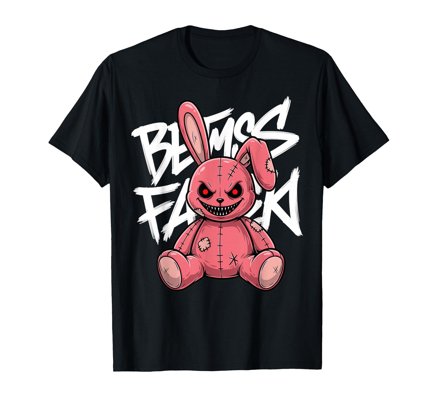 Halloween Evil Bunny Plush Scary Doll Horror Cute T-Shirt