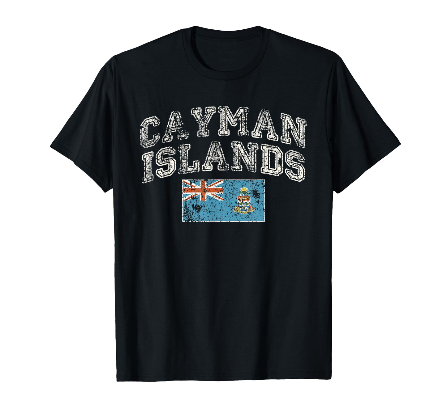 Vintage Retro Faded Cayman Islands Flag T-Shirt
