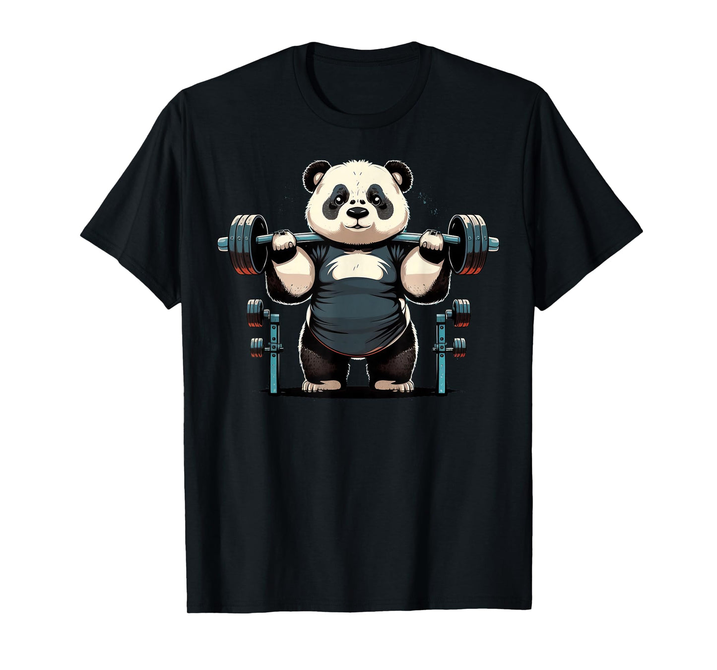 Panda Weightlifting Funny Fitness Gym Panda T-Shirt