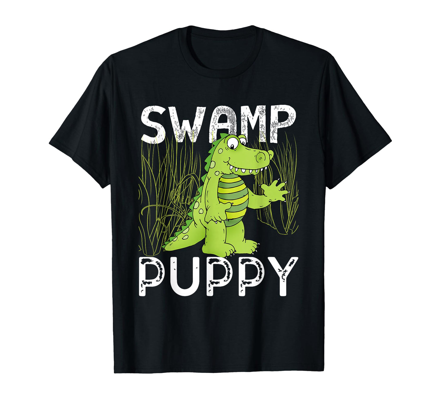 Quirky Swamp-Themed Alligator Everglades Swamp Puppies T-Shirt